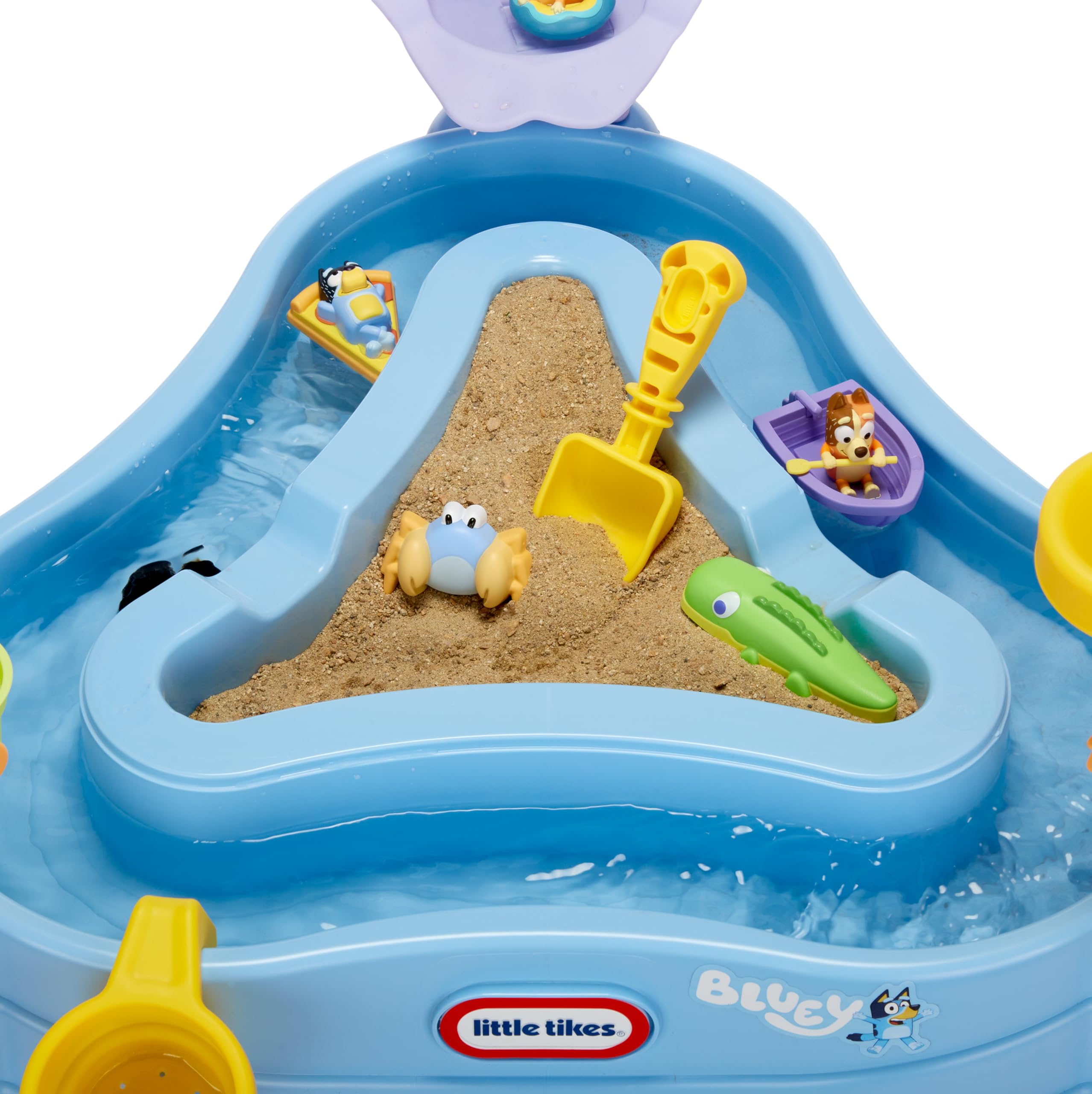 Little Tikes Bluey Beach tavolo acqua 6 accessori 1-6 anni