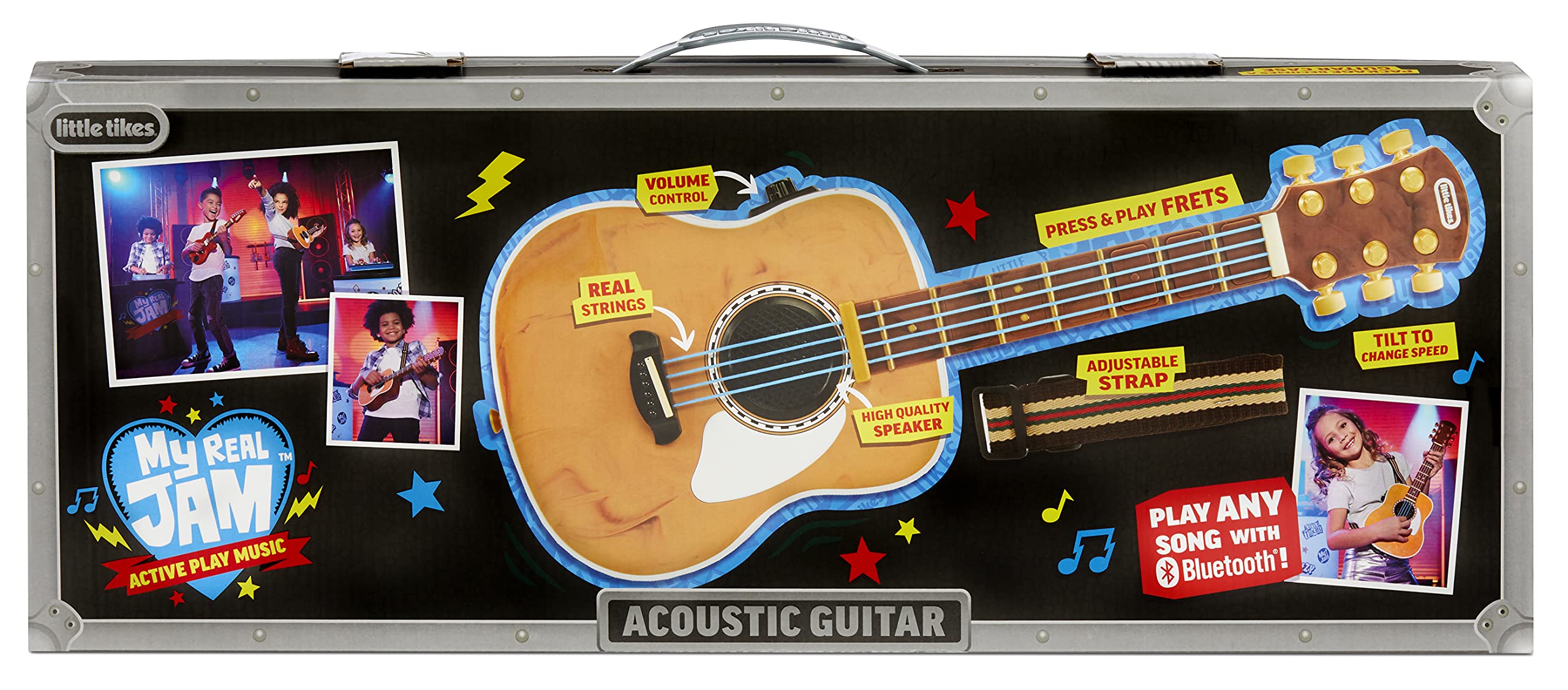 Little Tikes My Real Jam chitarra acustica bluetooth 3 anni