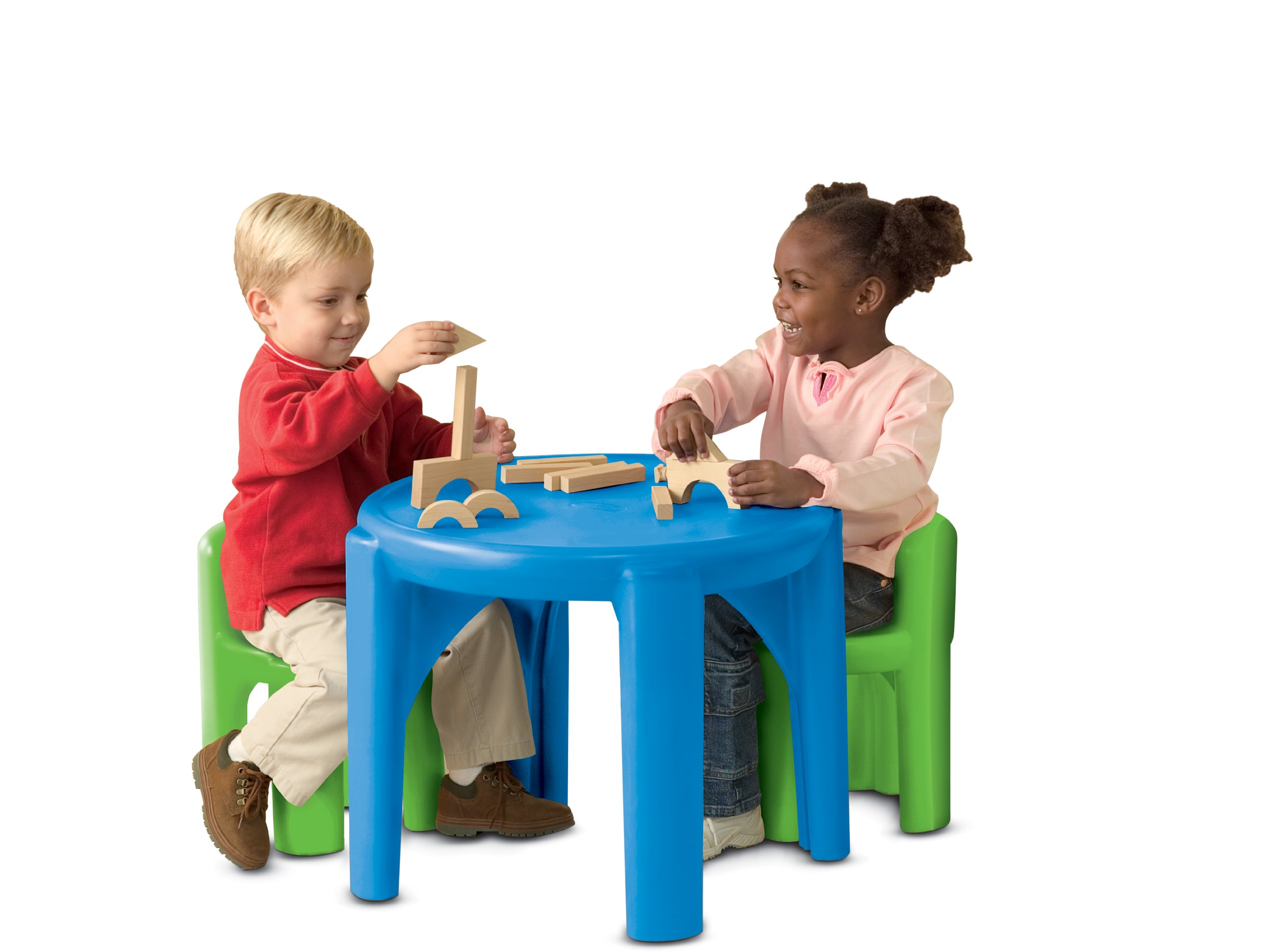 Little Tikes Bright 'n Bold Tavolo con 2 Sedie Verde Blu