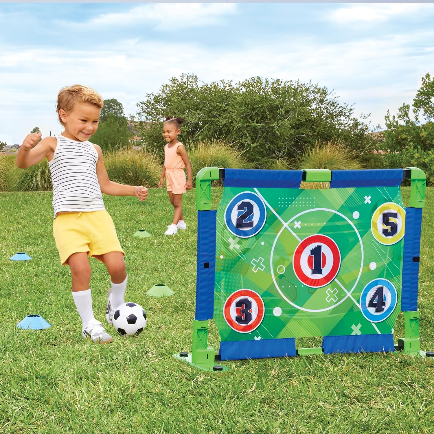 Little Tikes TotSports Allenatore Calcio Bambini Porta Rimbalzo