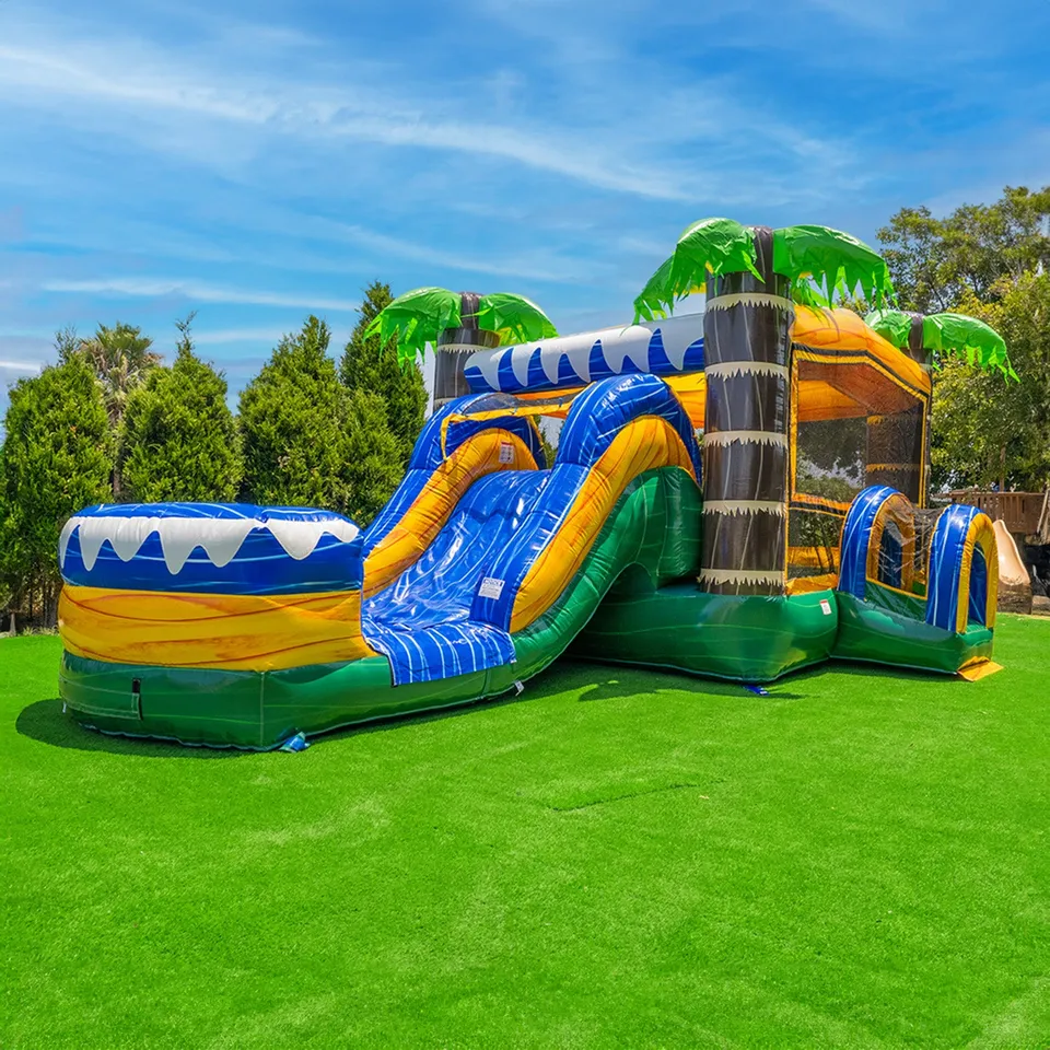 XJUMP Combos X-C26T Tropical castello gonfiabile con piscina
