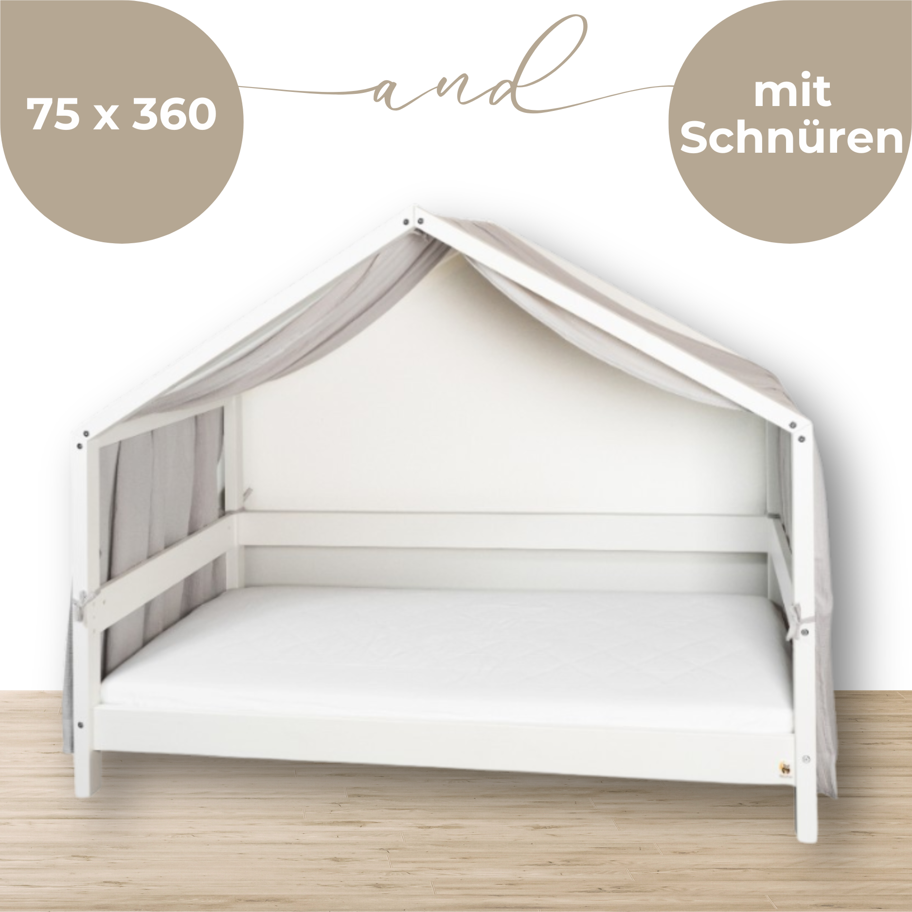 Lionherz YappyMuslin Tende Lettino Casa mussola bianco