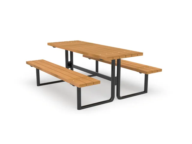 Pozza 1865 Arredo Urbano Roana tavolo picnic con panche