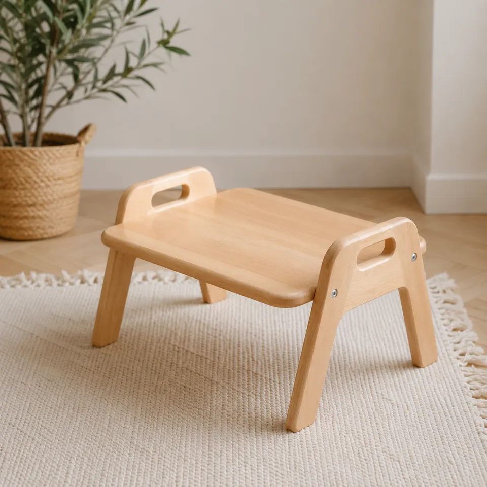 LIONHERZ Montessori tavolino pavimento faggio Piccolo 1-3 anni