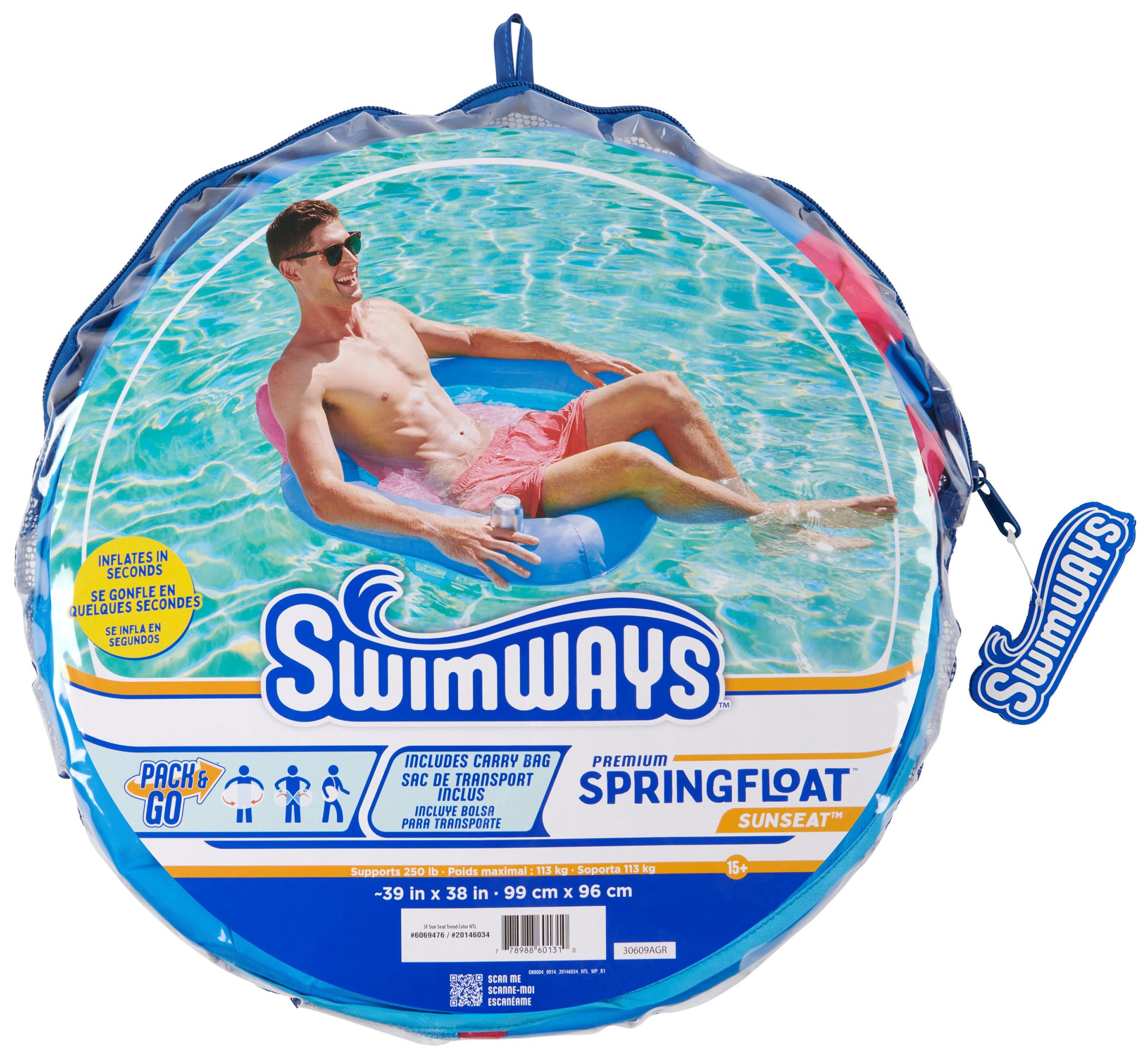 SwimWays Spring Float SunSeat sedia galleggiante gonfiabile