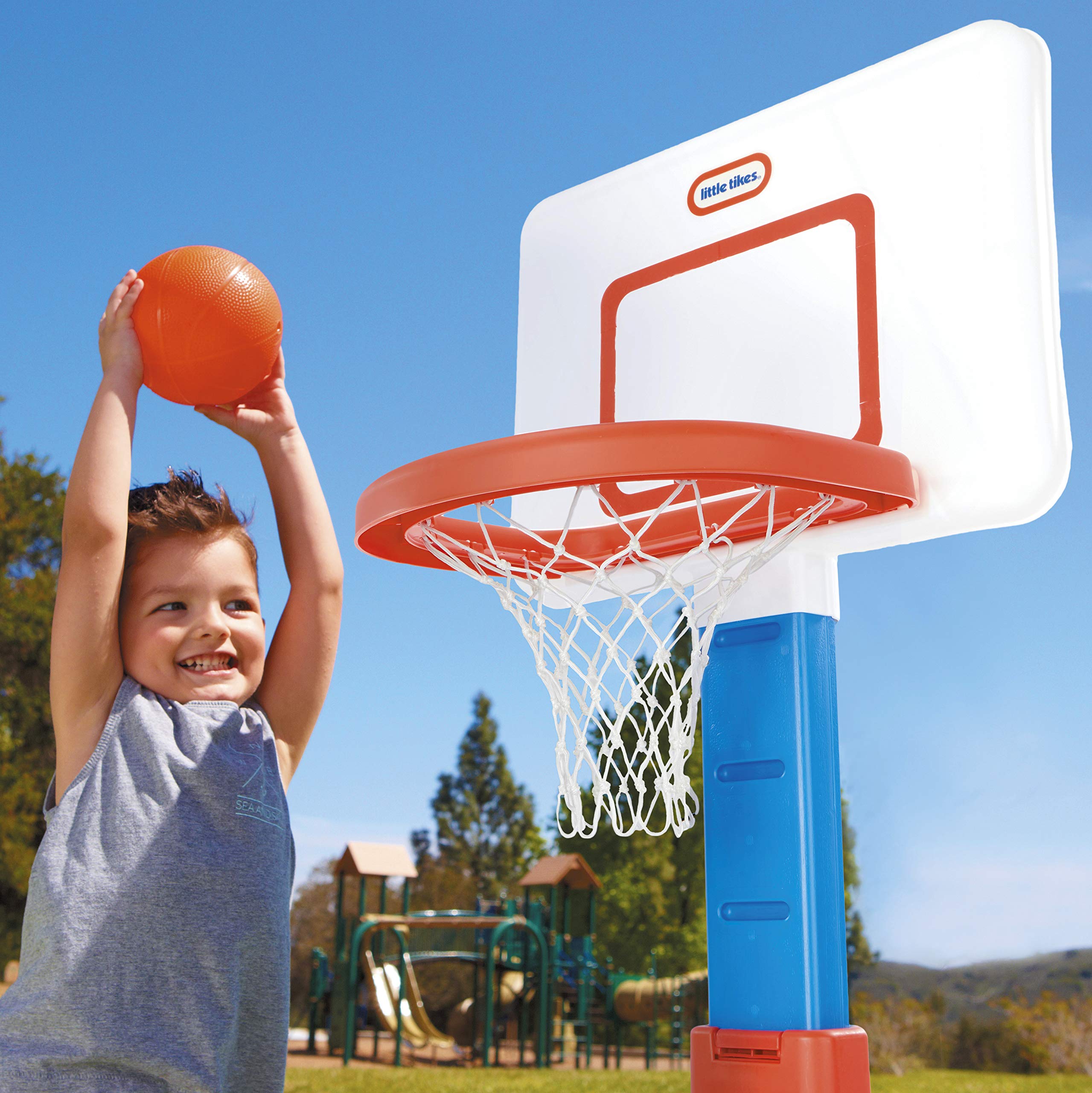Little Tikes TotSports canestro basket regolabile con palla