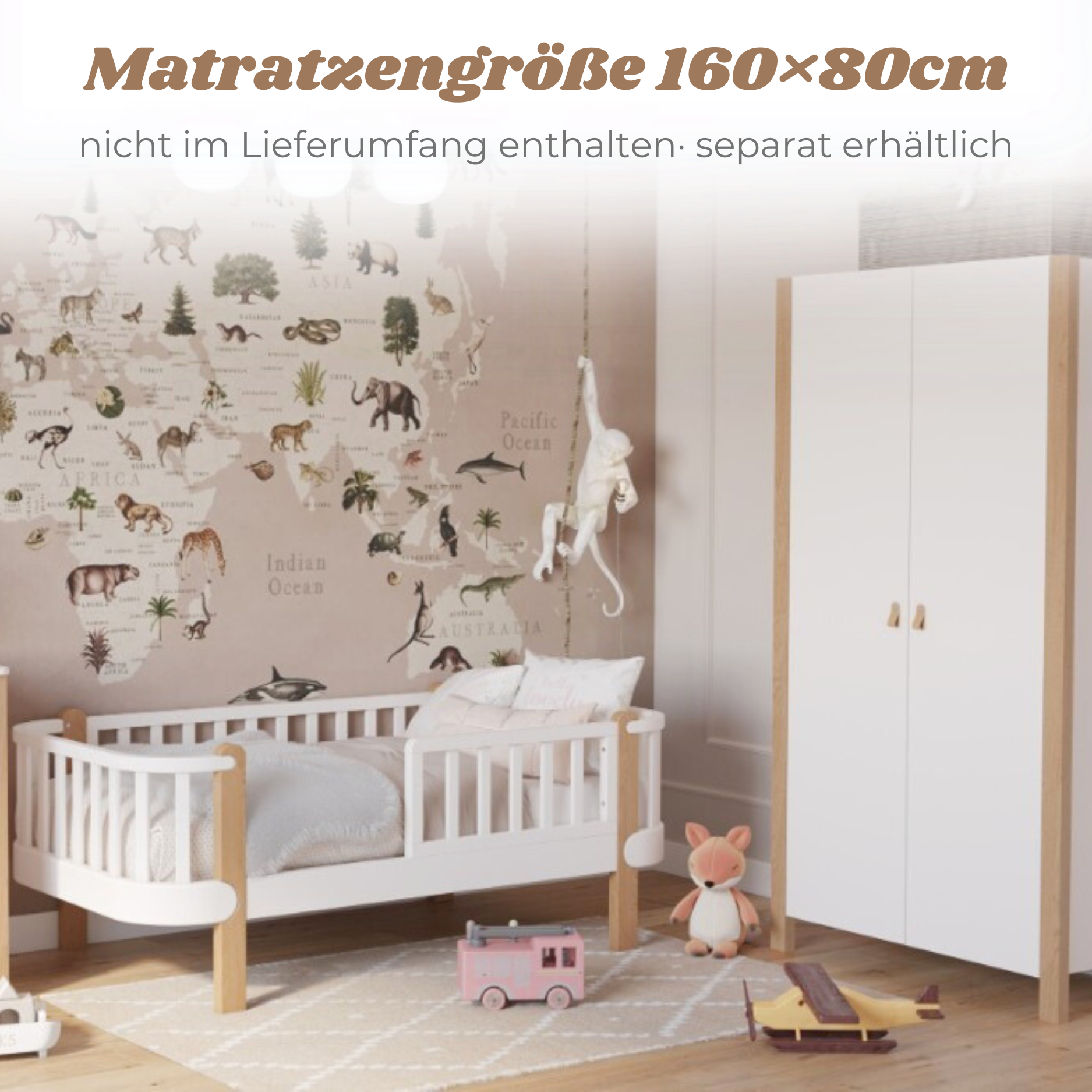 LIONHERZ YappyÉtude JUNIOR letto 160x80 marrone bianco