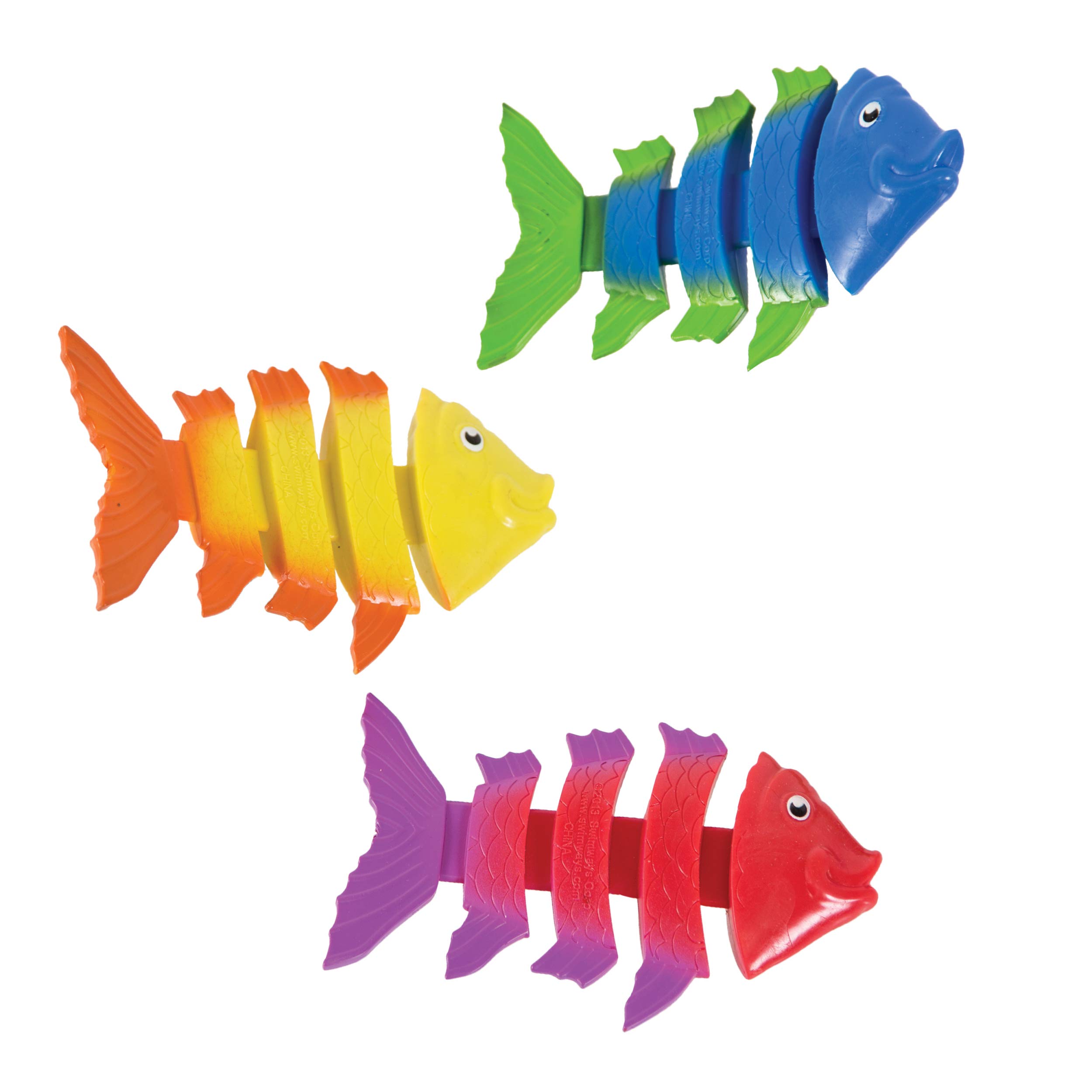 Swimways Water Toys pesciolini arcobaleno 3 pezzi