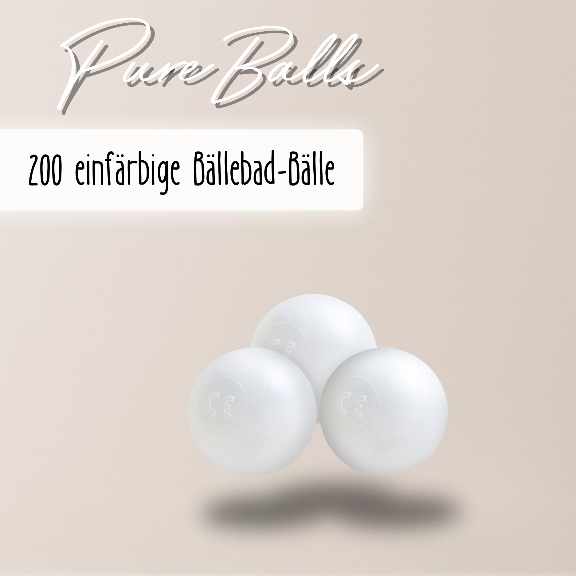LIONHERZ Pure Balls Palline Piscina Perla 200 Pezzi CE