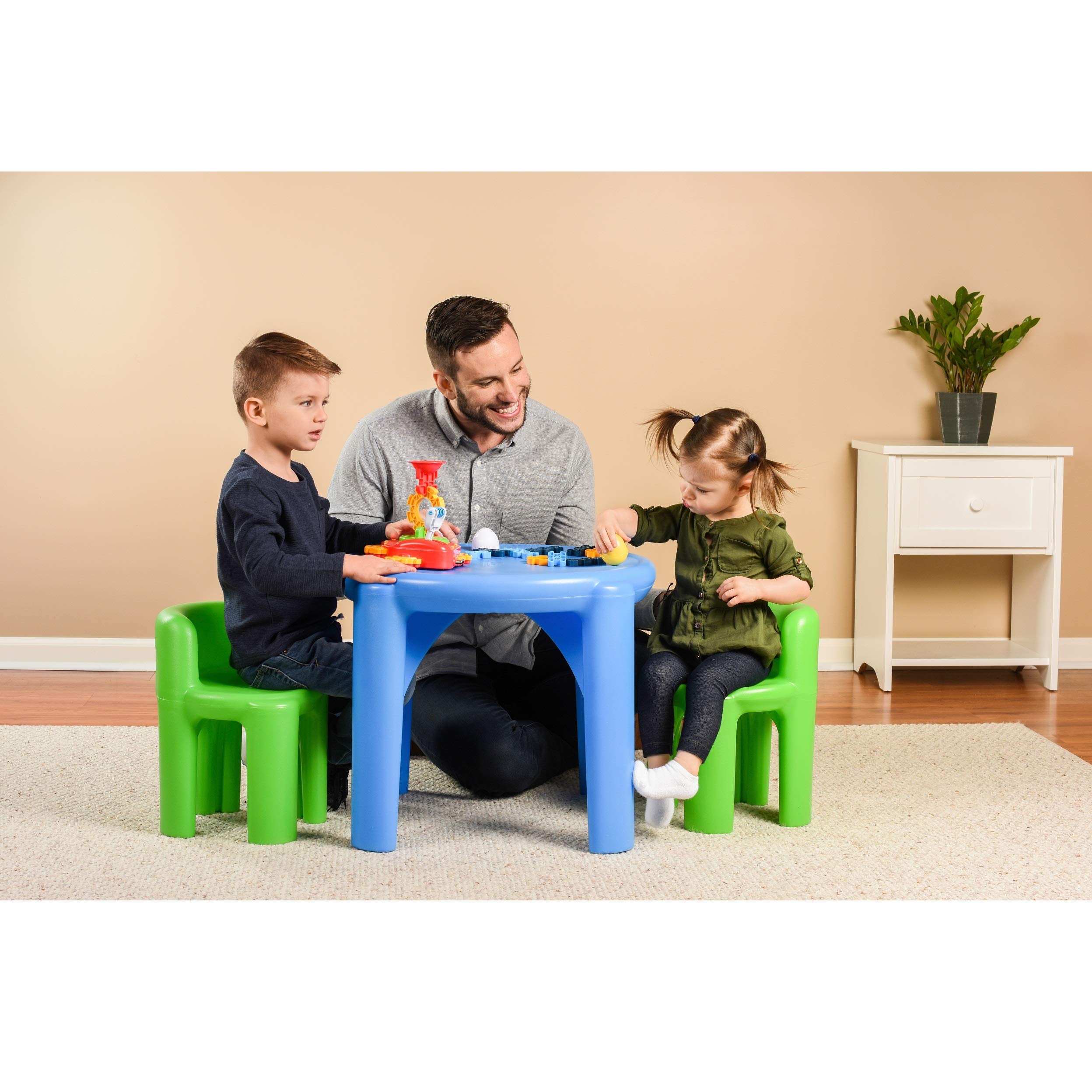 Little Tikes Bright 'n Bold Tavolo con 2 Sedie Verde Blu