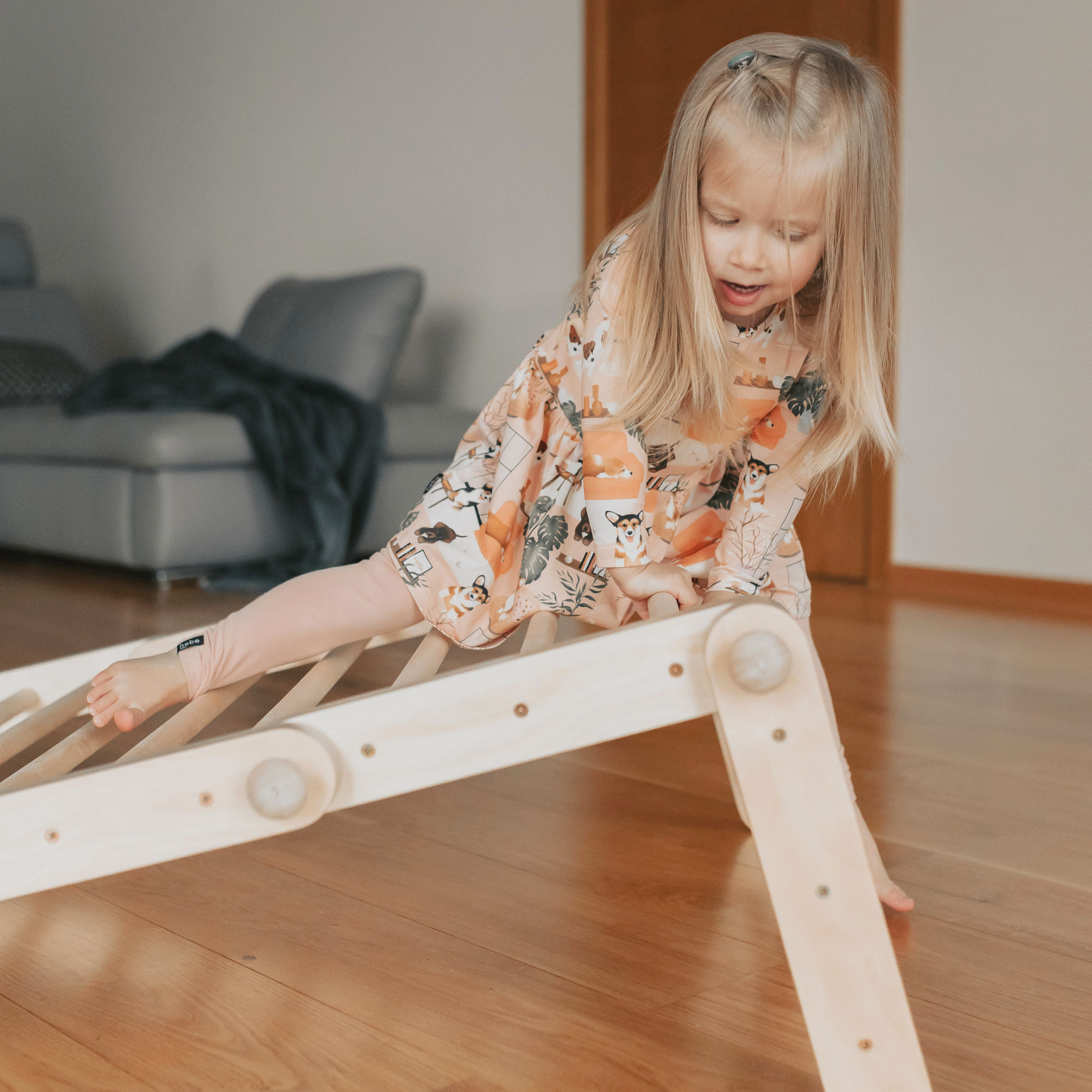 LIONHERZ FIPITRI triangolo arrampicata legno 5 segmenti no rampa