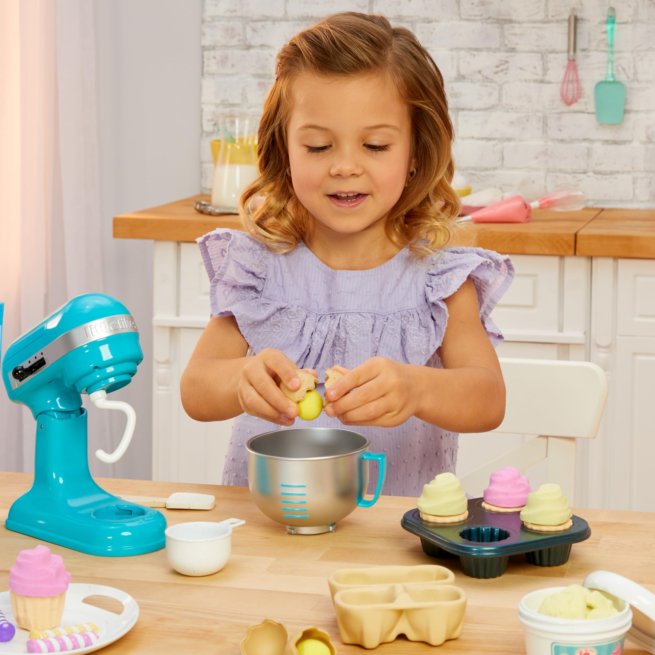 Little Tikes Creative Chefs Baker's Kit rosa set pasticcere 18 pezzi