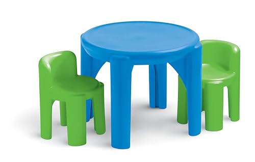 Little Tikes Bright 'n Bold Tavolo con 2 Sedie Verde Blu