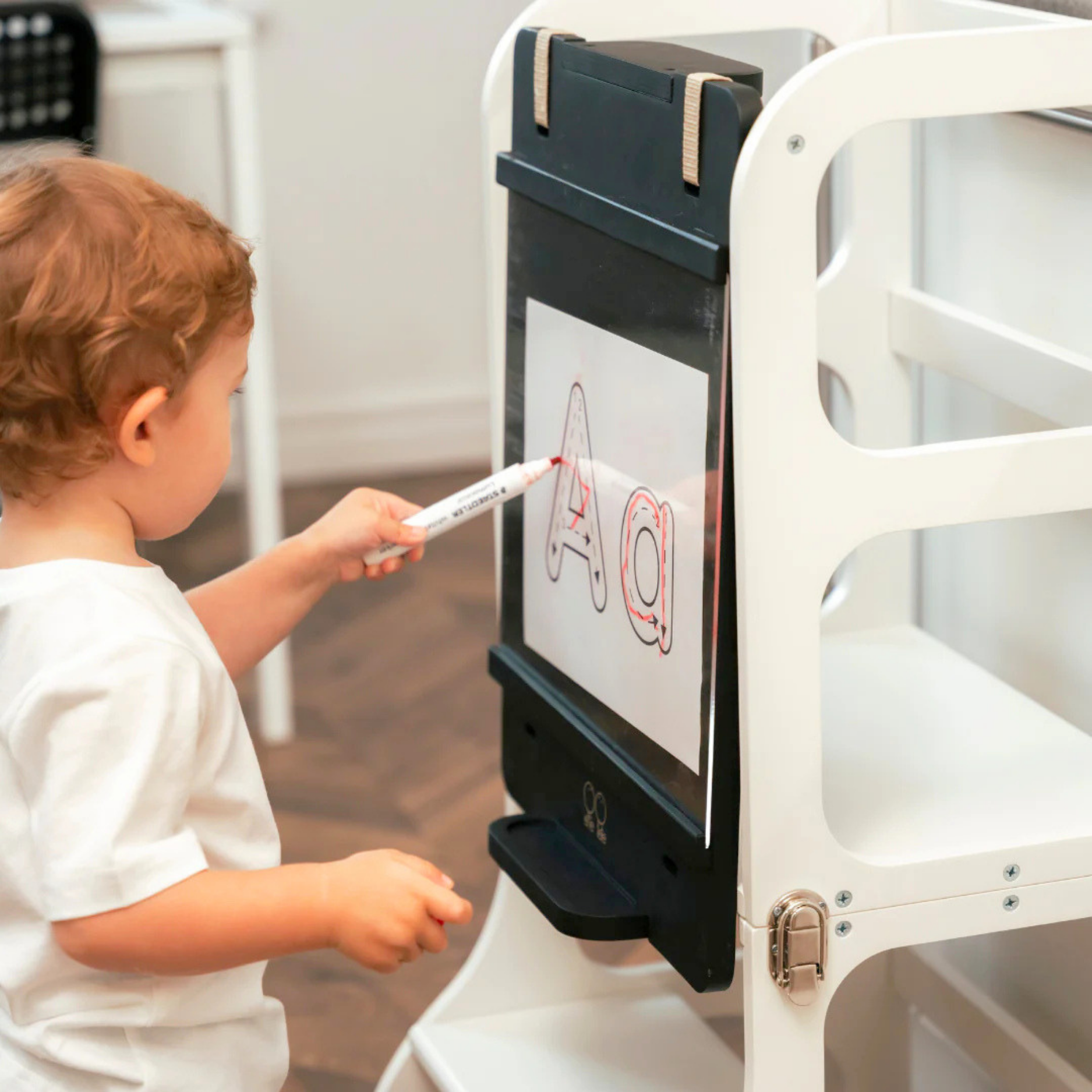 Lionherz Maltafel lavagna bambini bifacciale accessorio torre legno