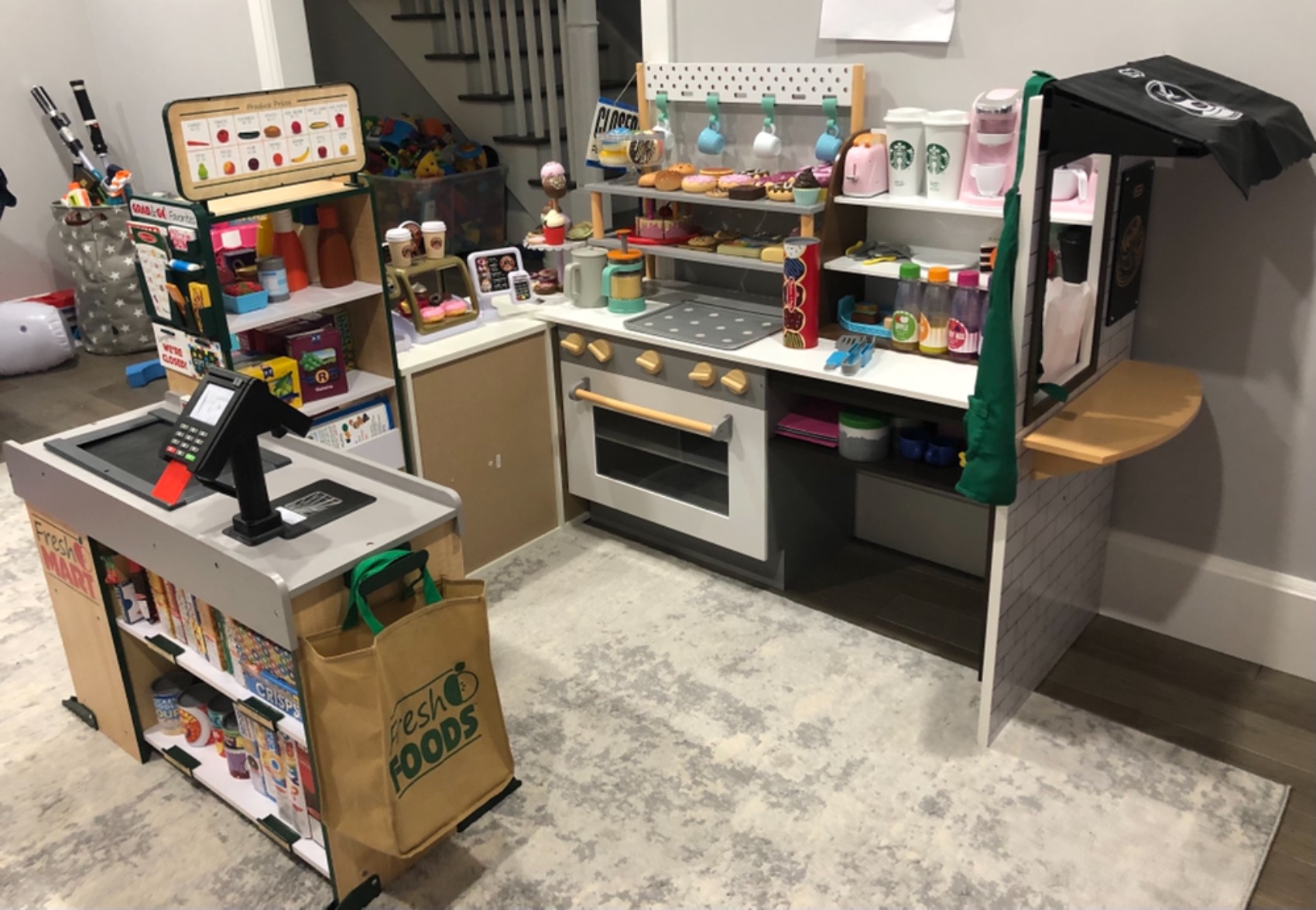 Little Tikes Real Wood Caffetteria Pasticceria legno 20 accessori