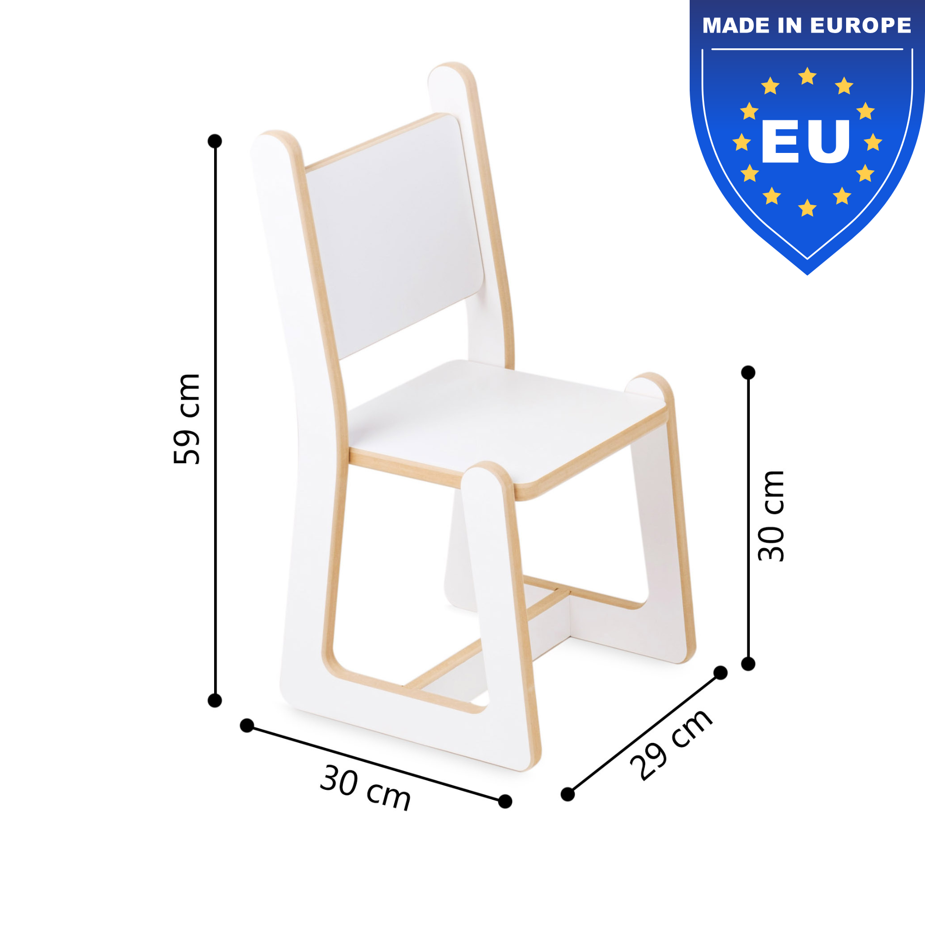 Lionherz Smart Seat Sedia Bambini legno bianco