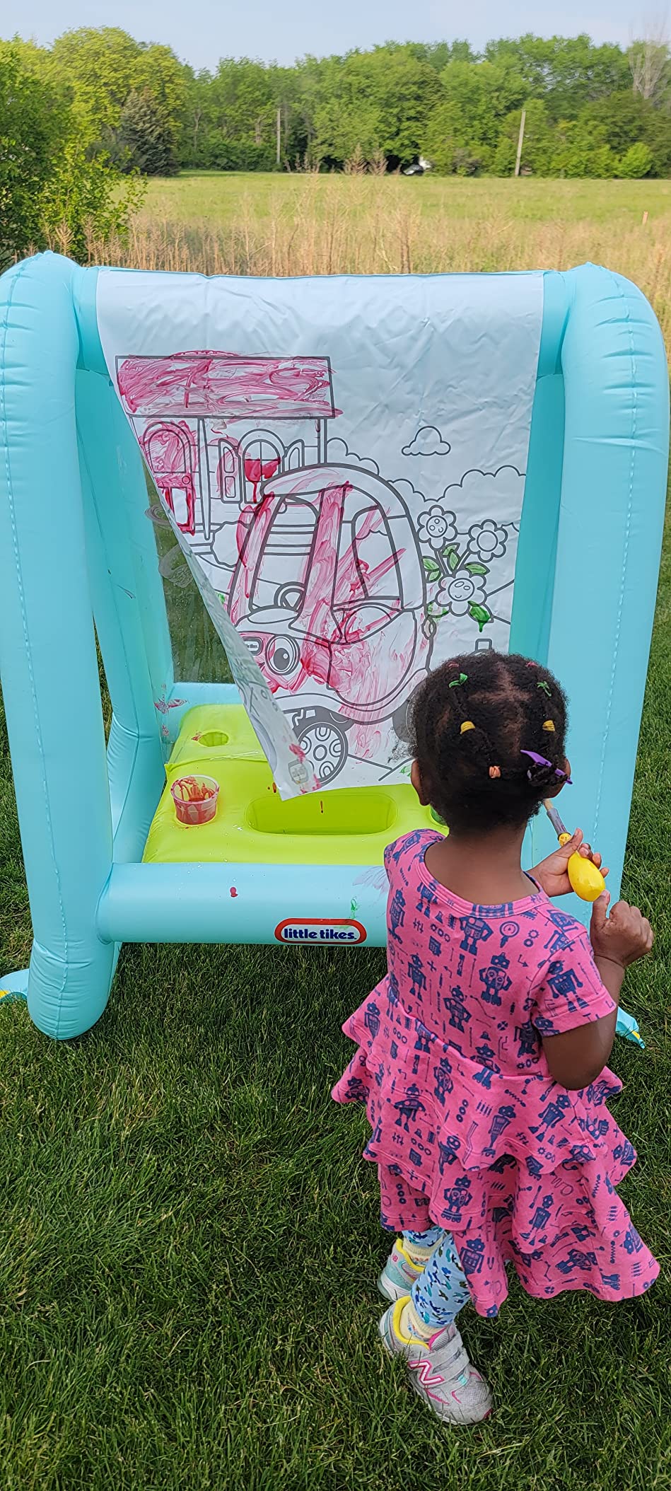 Little Tikes Paint and Play cavalletto gonfiabile 3 in 1