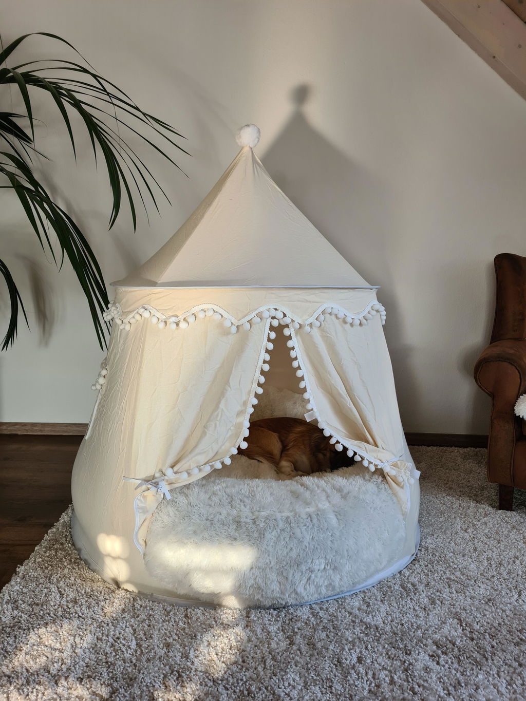 Lionherz Castello tenda gioco bimbi cotone crema con accessori
