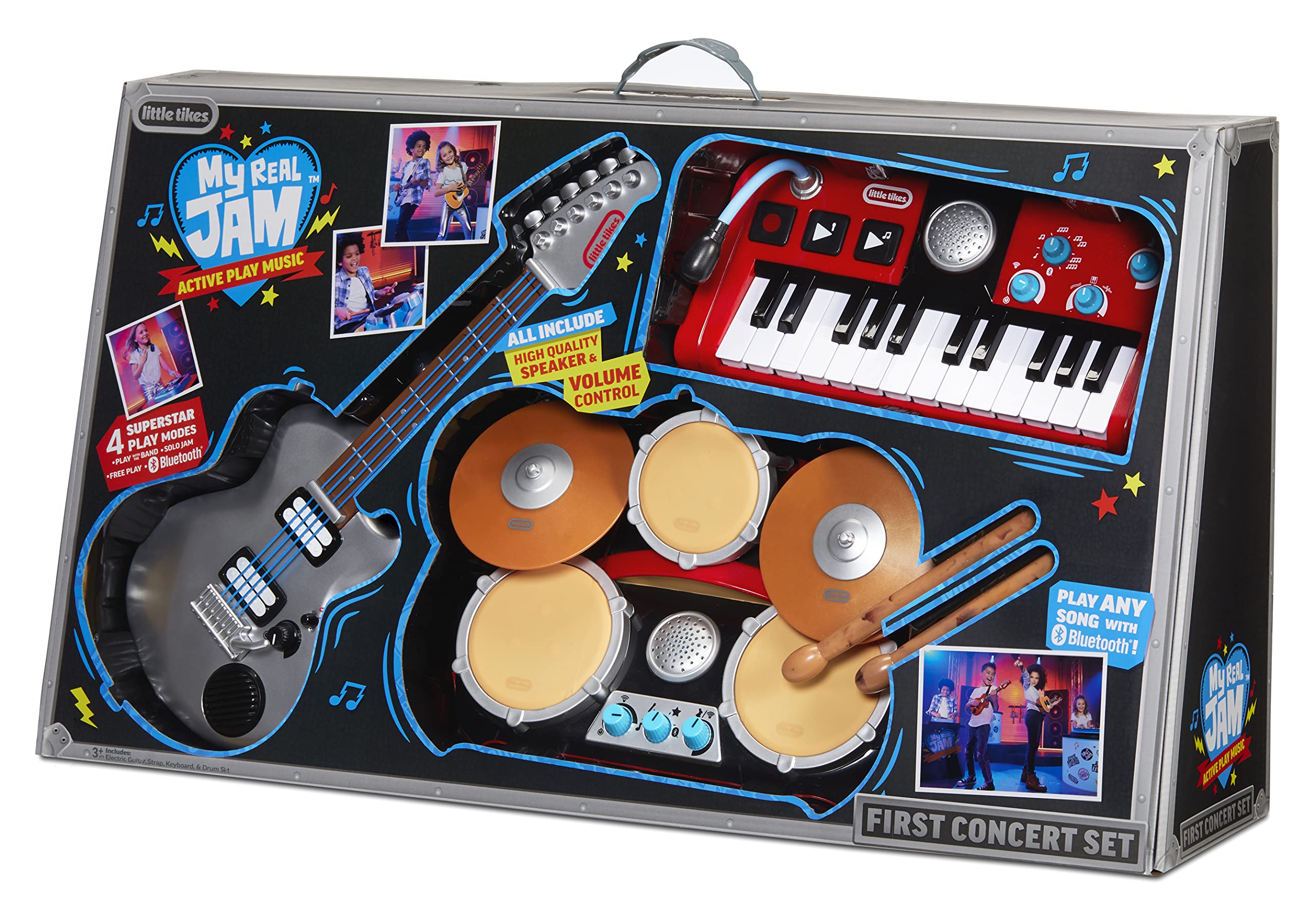 Little Tikes My Real Jam set strumenti musicali Bluetooth 3 pezzi