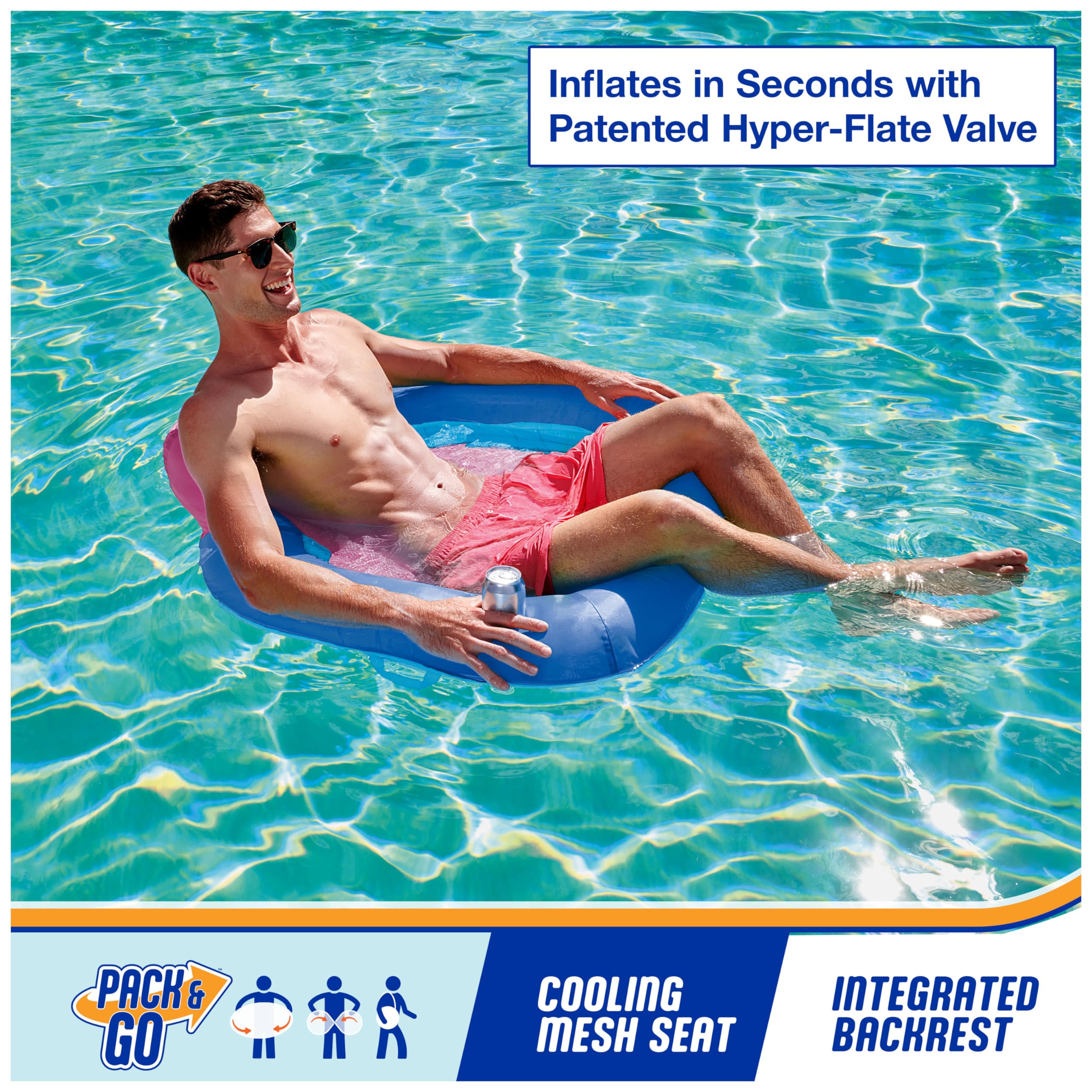 SwimWays Spring Float SunSeat sedia galleggiante gonfiabile