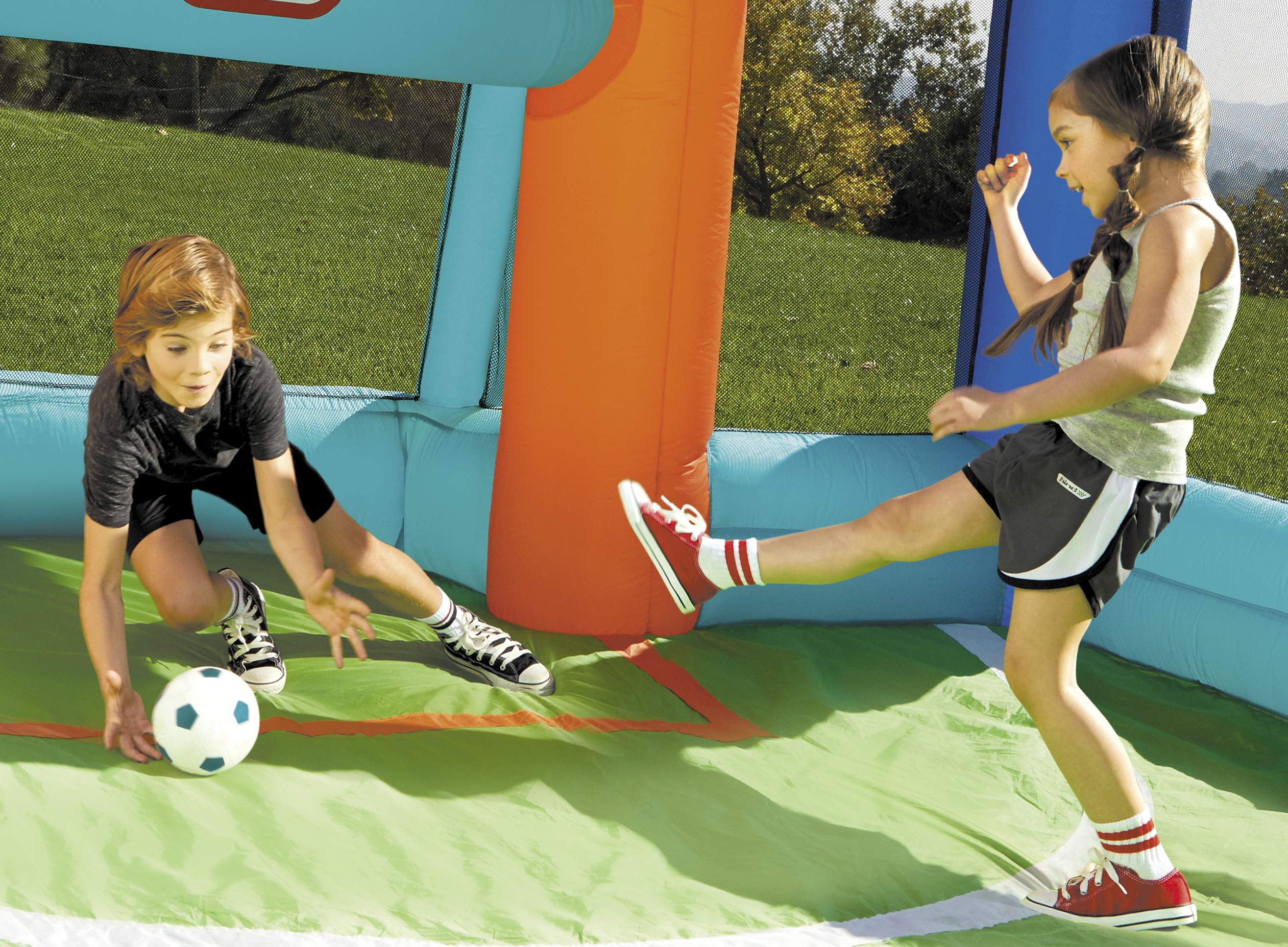 Little Tikes Campo Gonfiabile Bambini Calcio Basket 8 Posti