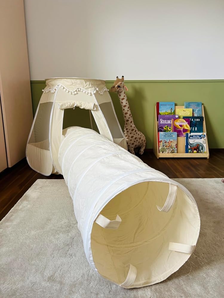 Lionherz Spieltunnel 180x46 tunnel gioco cotone crema