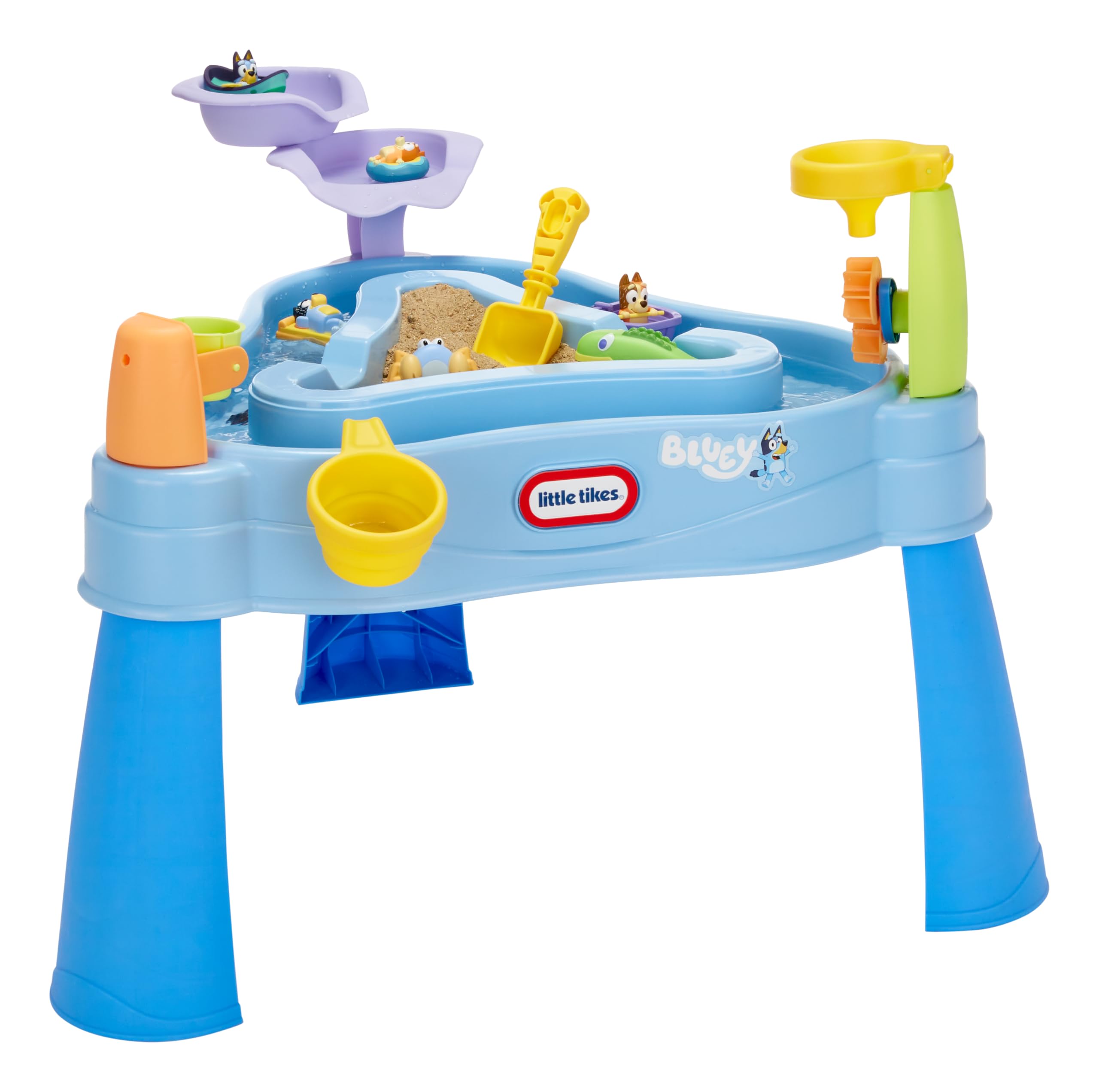 Little Tikes Bluey Beach tavolo acqua 6 accessori 1-6 anni