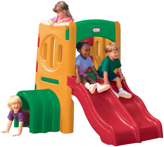 Little Tikes Active Play struttura doppio scivolo e tunnel