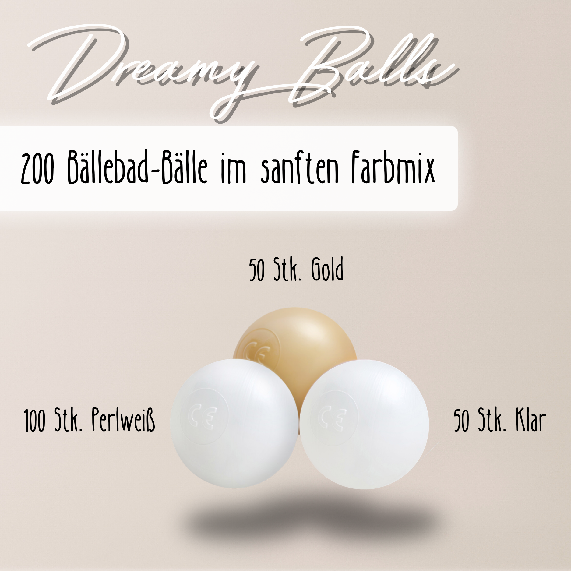 LIONHERZ Dreamy Balls Palline Piscina 200 Pezzi 6 cm