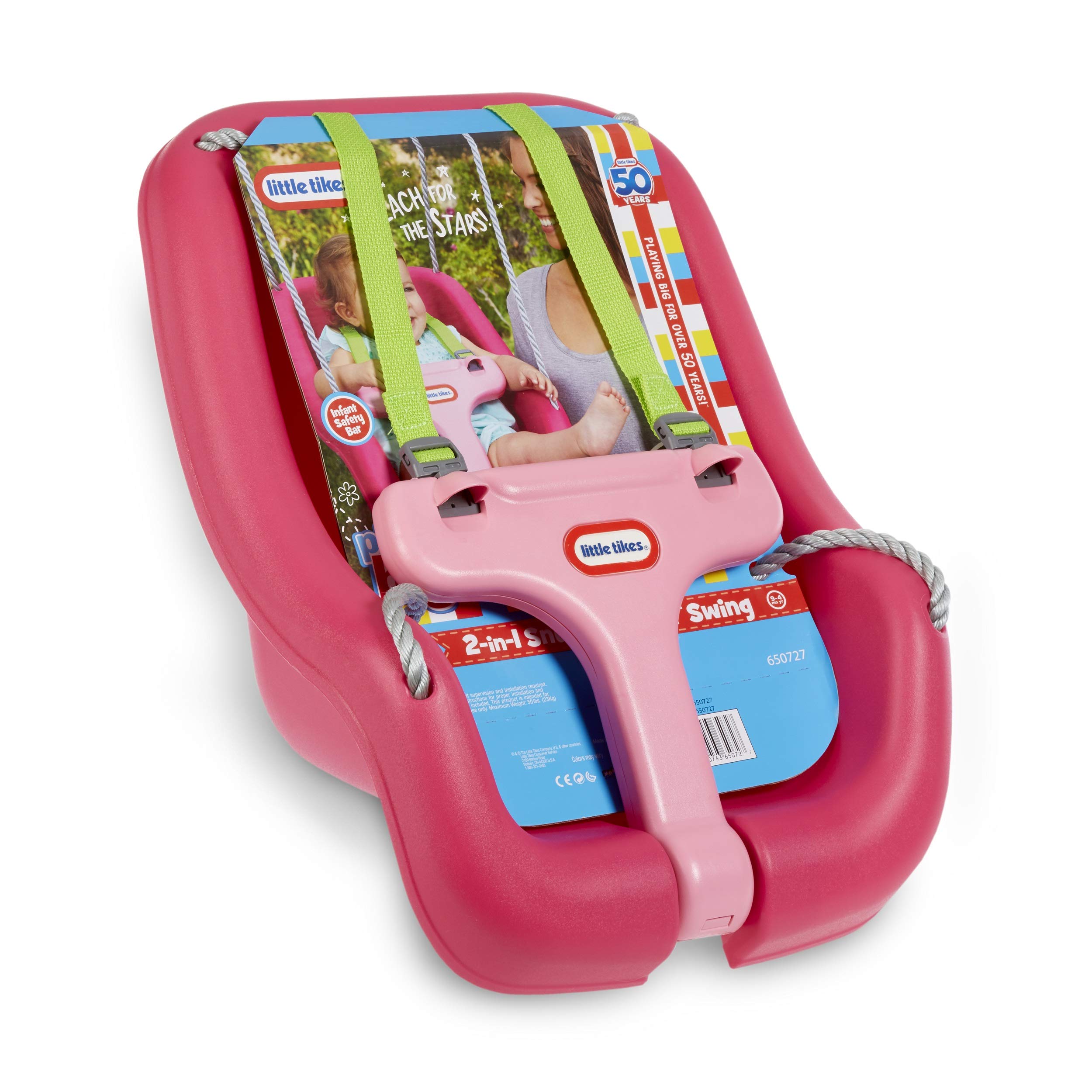 Little Tikes Active Play 2-in-1 Snug n Secure altalena magenta 22,7 kg