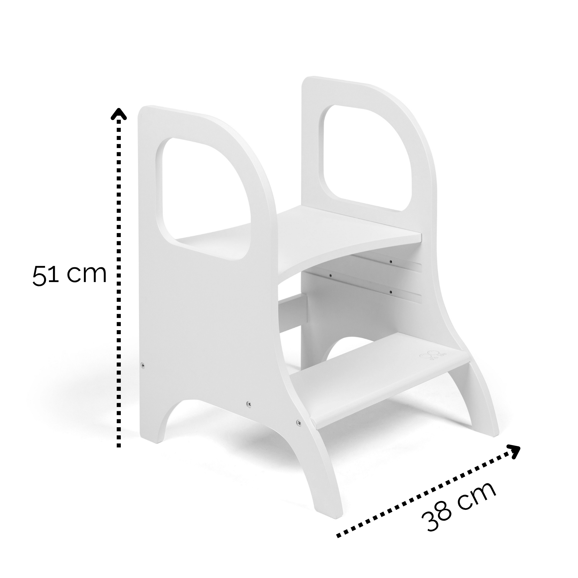 Lionherz Miimo Sgabello Bambini legno bianco 100kg