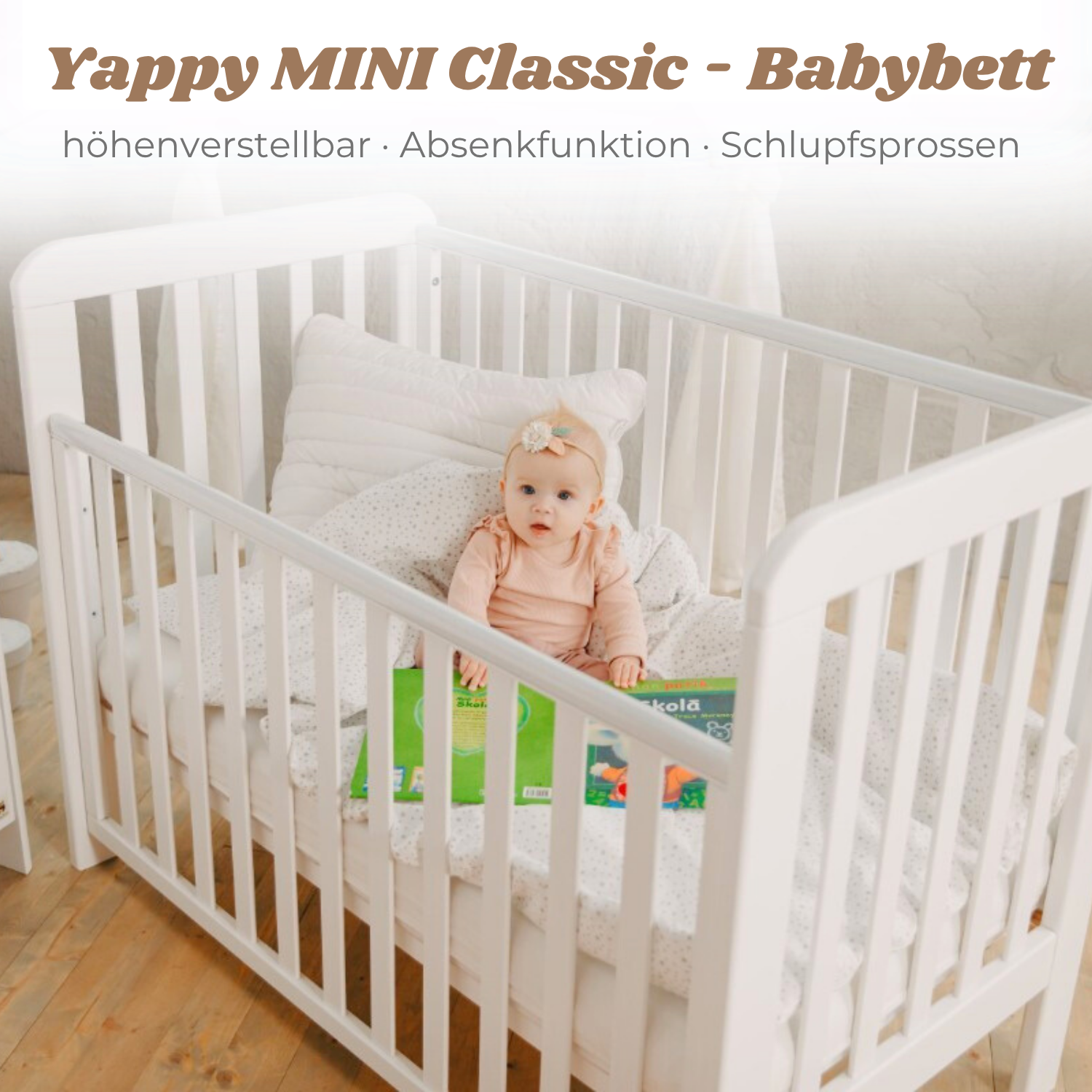 LIONHERZ YappyLull MINI Classic lettino 120x60 faggio