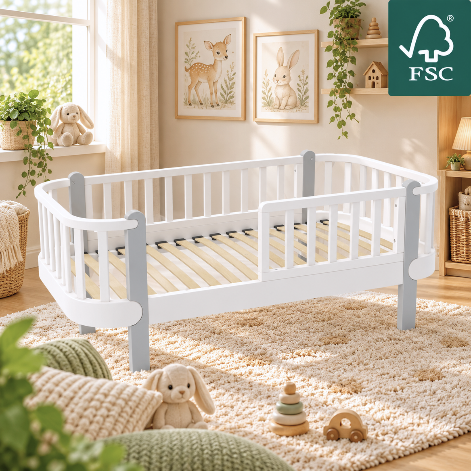 LIONHERZ YappyÉtude JUNIOR letto 160x80 marrone bianco