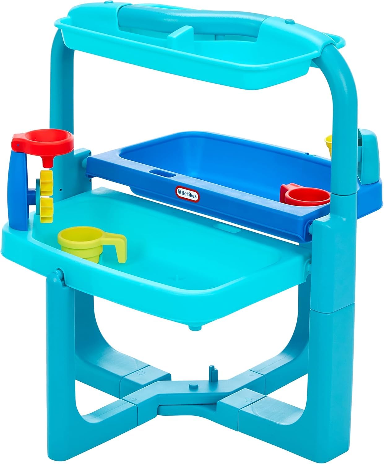 Little Tikes Easy Store tavolino acqua pieghevole con accessori