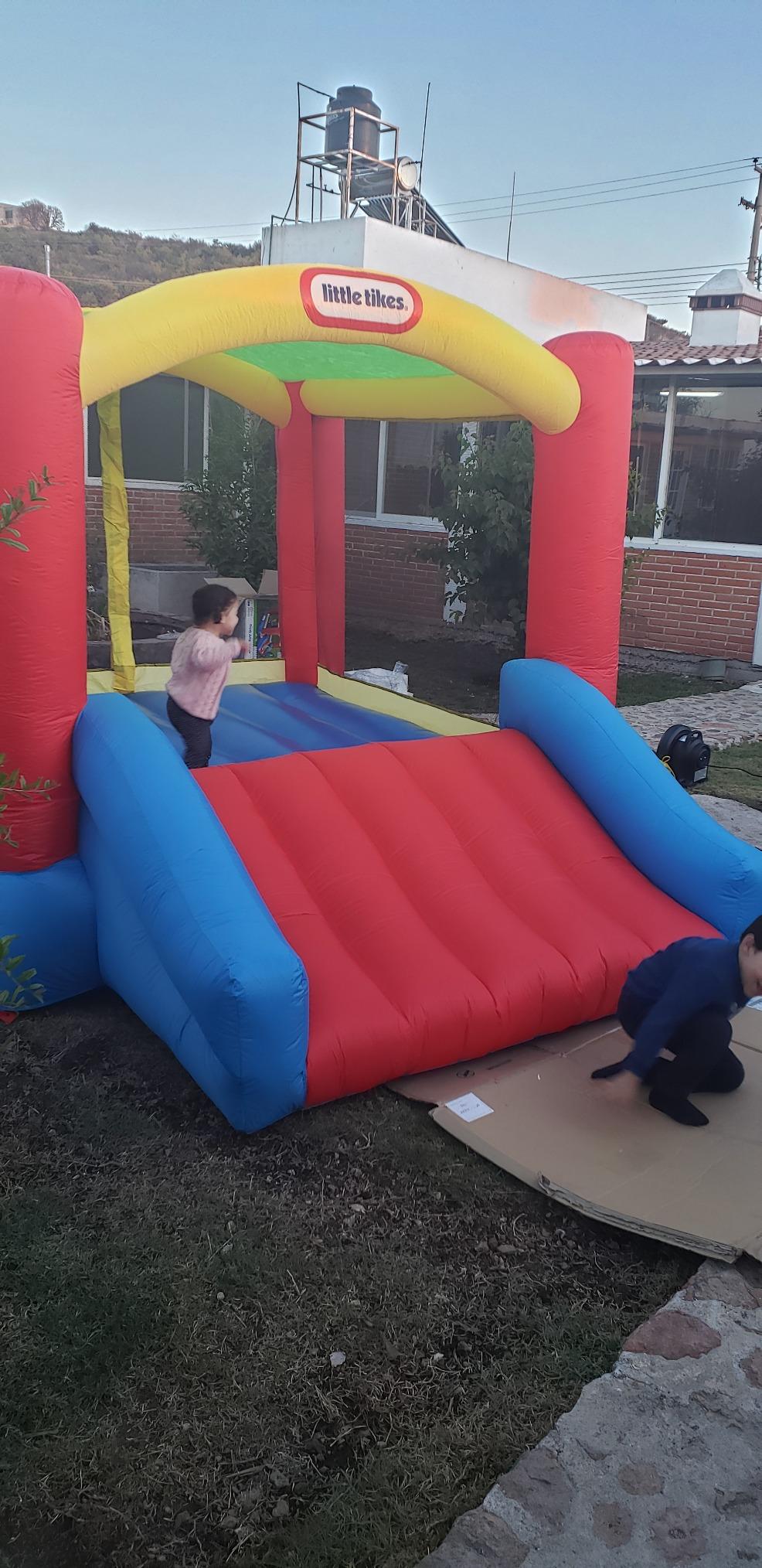 Little Tikes Jump 'n Slide castello gonfiabile con scivolo 3 bimbi