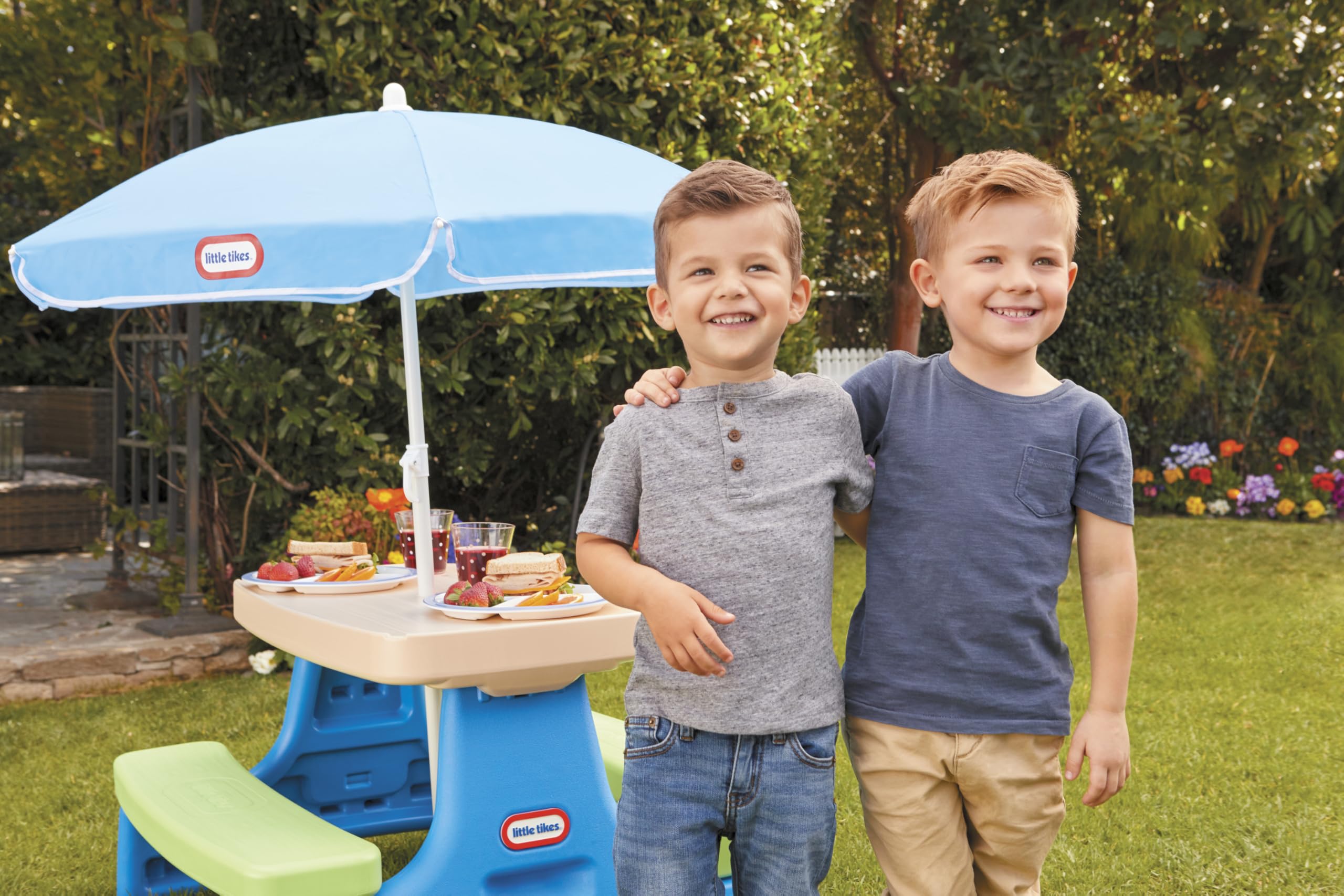 Little Tikes Easy Store Jr Tavolo Gioco con Ombrello