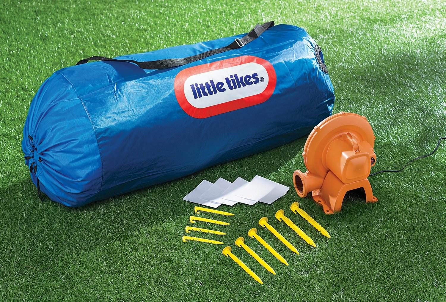 Little Tikes Jump 'n Slide castello gonfiabile con scivolo 3 bimbi