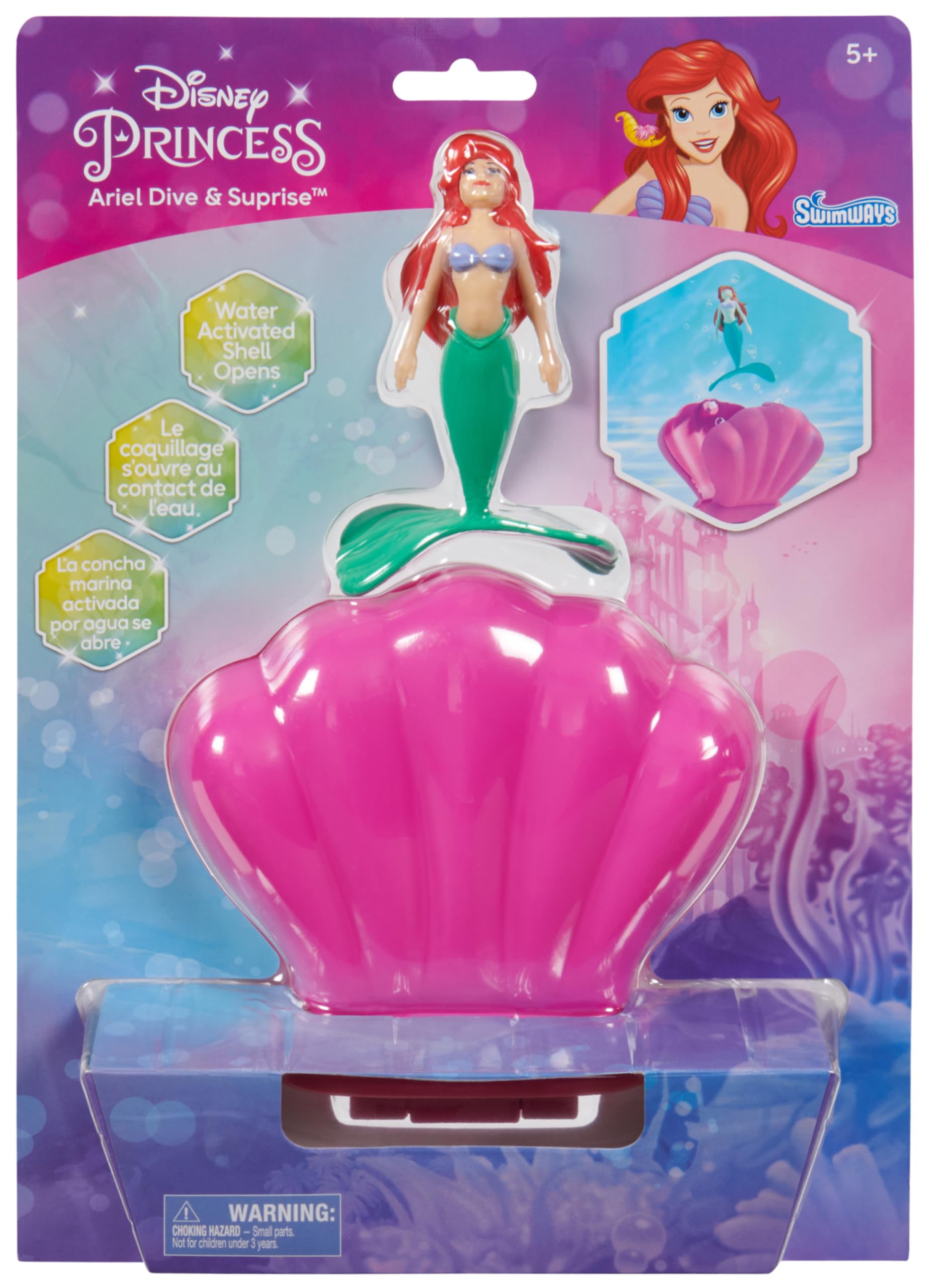 Swimways Dive N Surprise Ariel giocattolo piscina conchiglia
