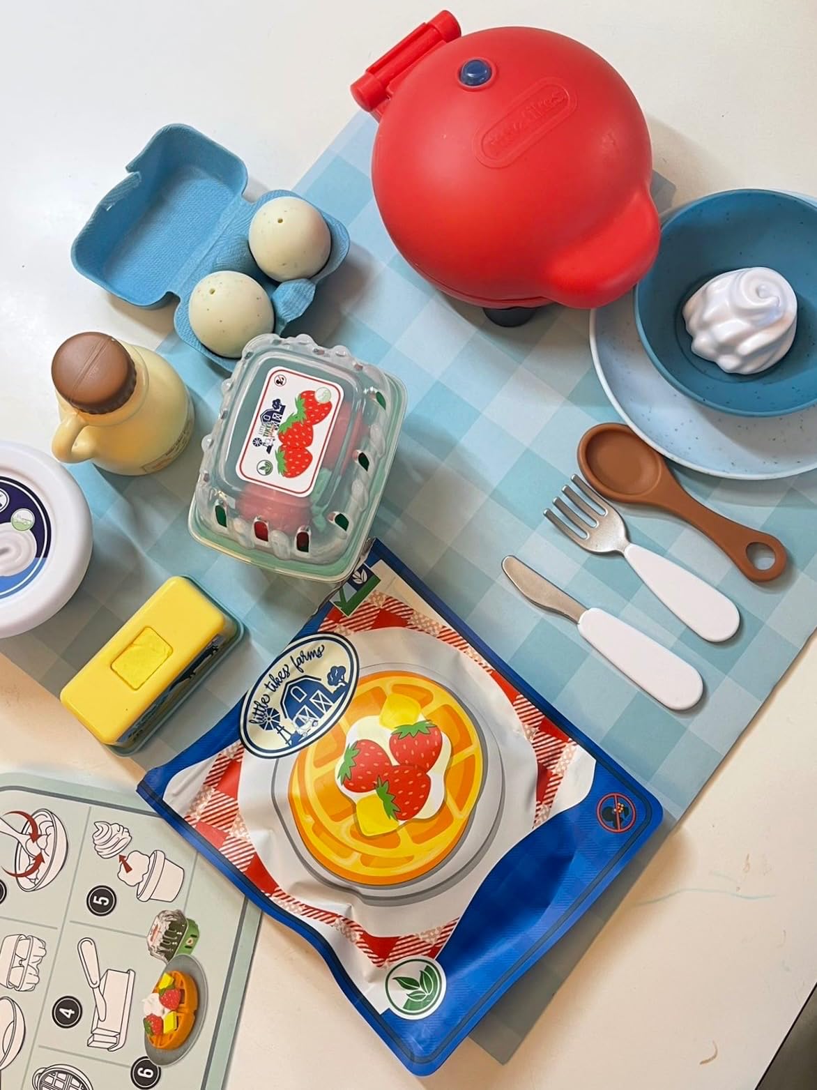 Little Tikes Creative Chefs Waffle Kit Cucina Bianco 18 Pezzi