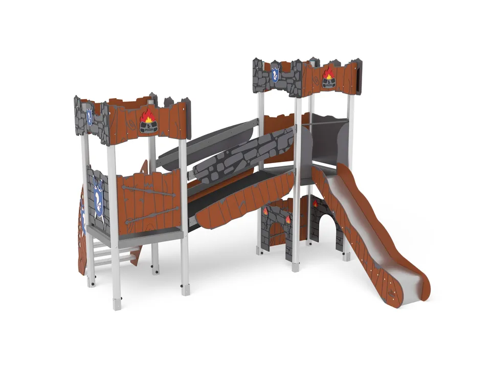 Pozza Medieval Merlino Struttura Gioco Castello Bambini