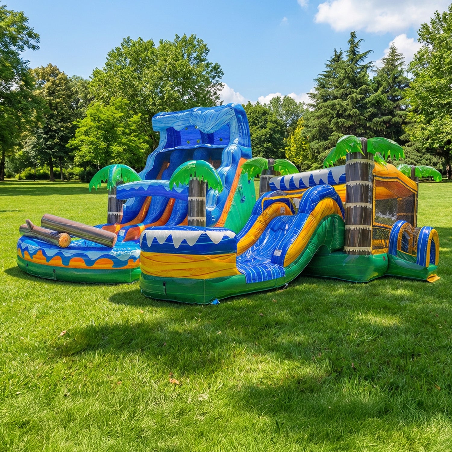 XJUMP Bundles Tropical Jungle Splash Set Gonfiabili Acqua
