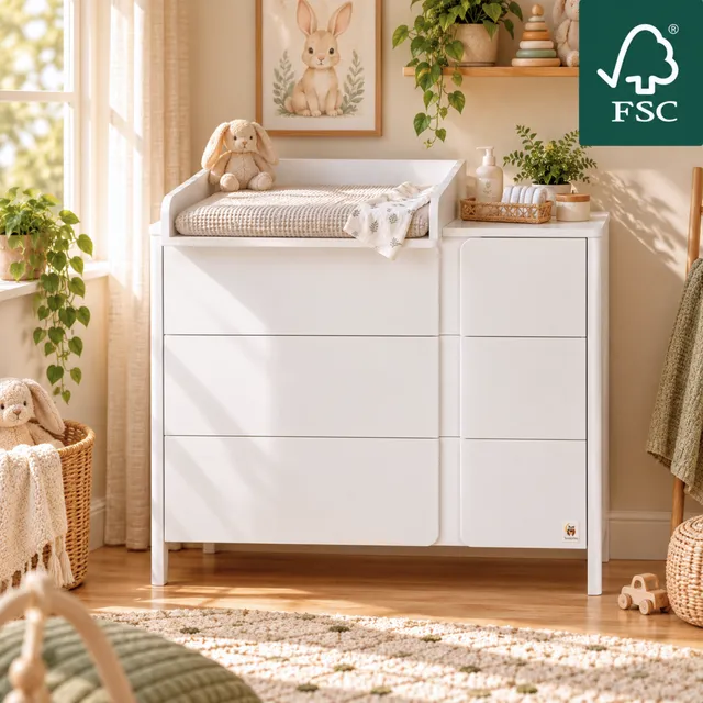 Lionherz YappyClassic Mini fasciatoio cassettiera 105x54x91 3 cassetti