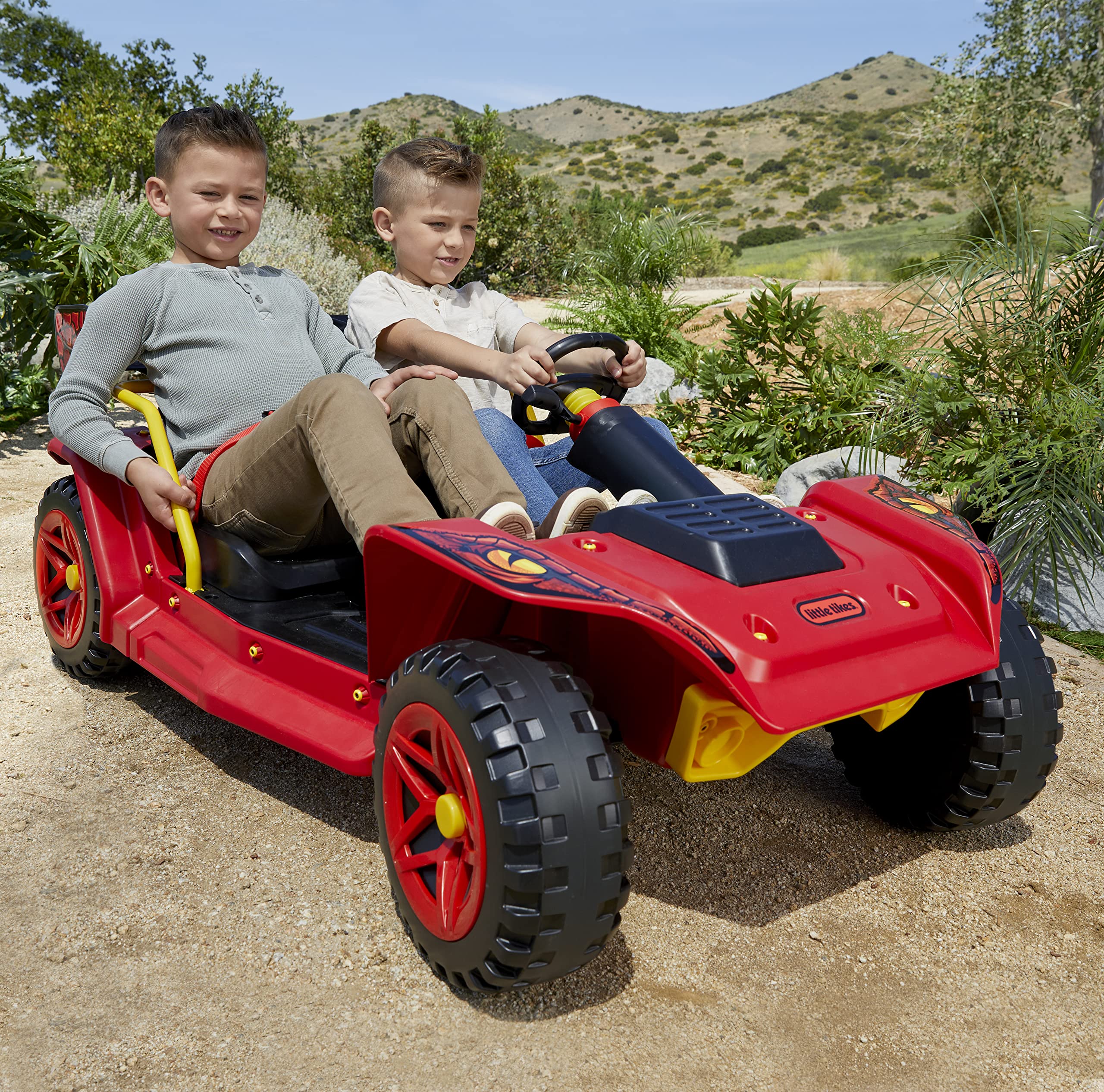 Little Tikes Dino Dune Buggy auto elettrica 12V 2 posti