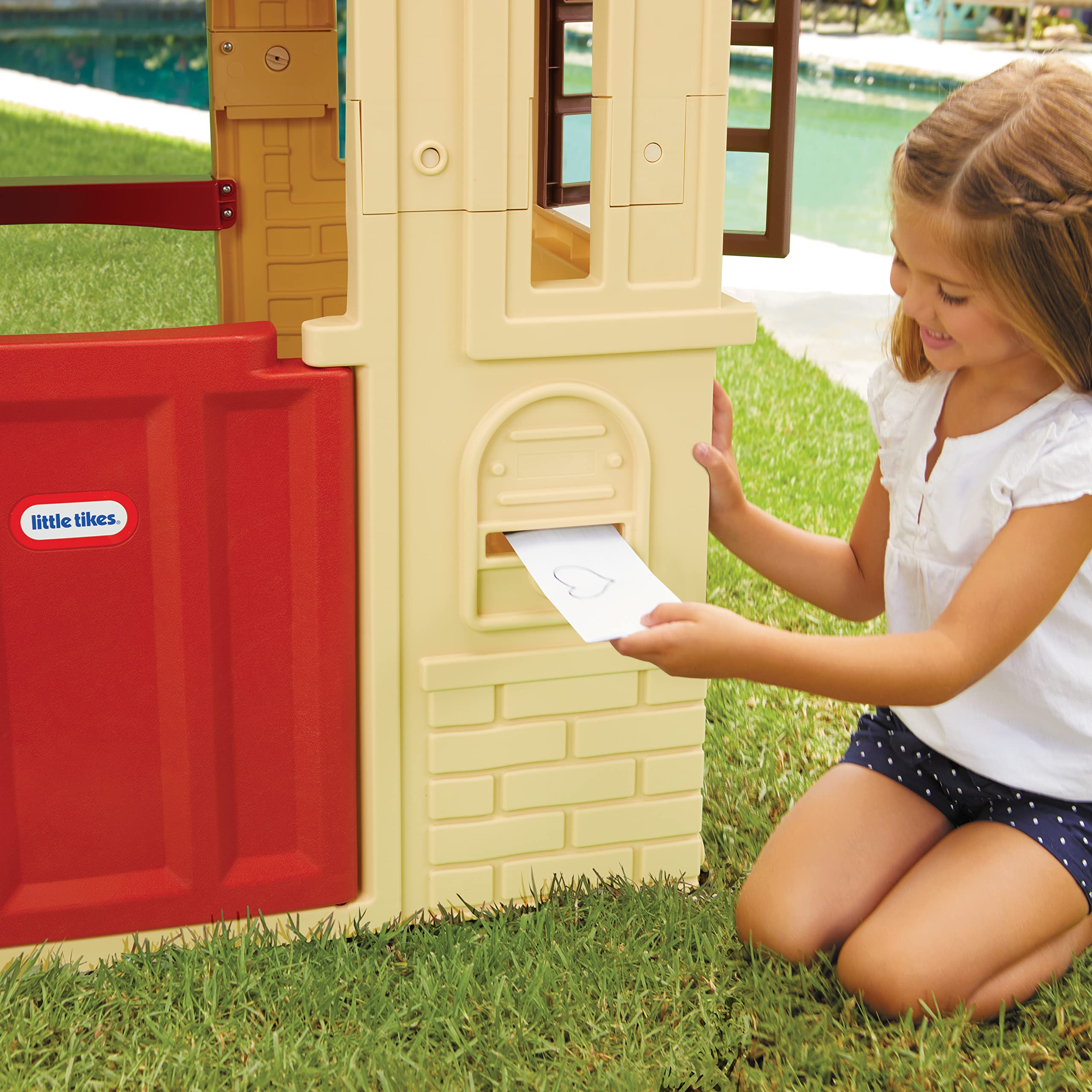 Little Tikes Cape Cottage casetta bambini beige con porte e finestre
