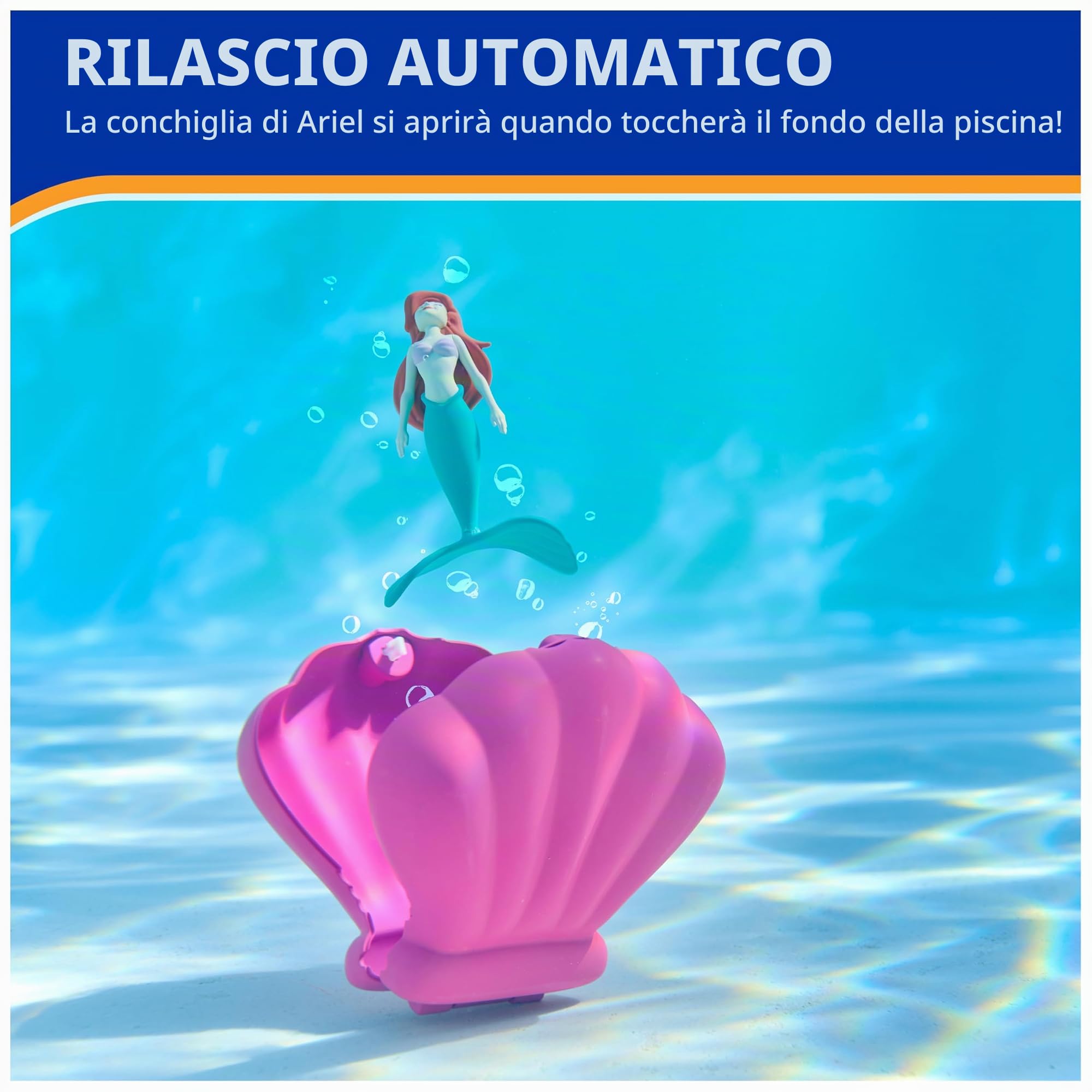 Swimways Dive N Surprise Ariel giocattolo piscina conchiglia