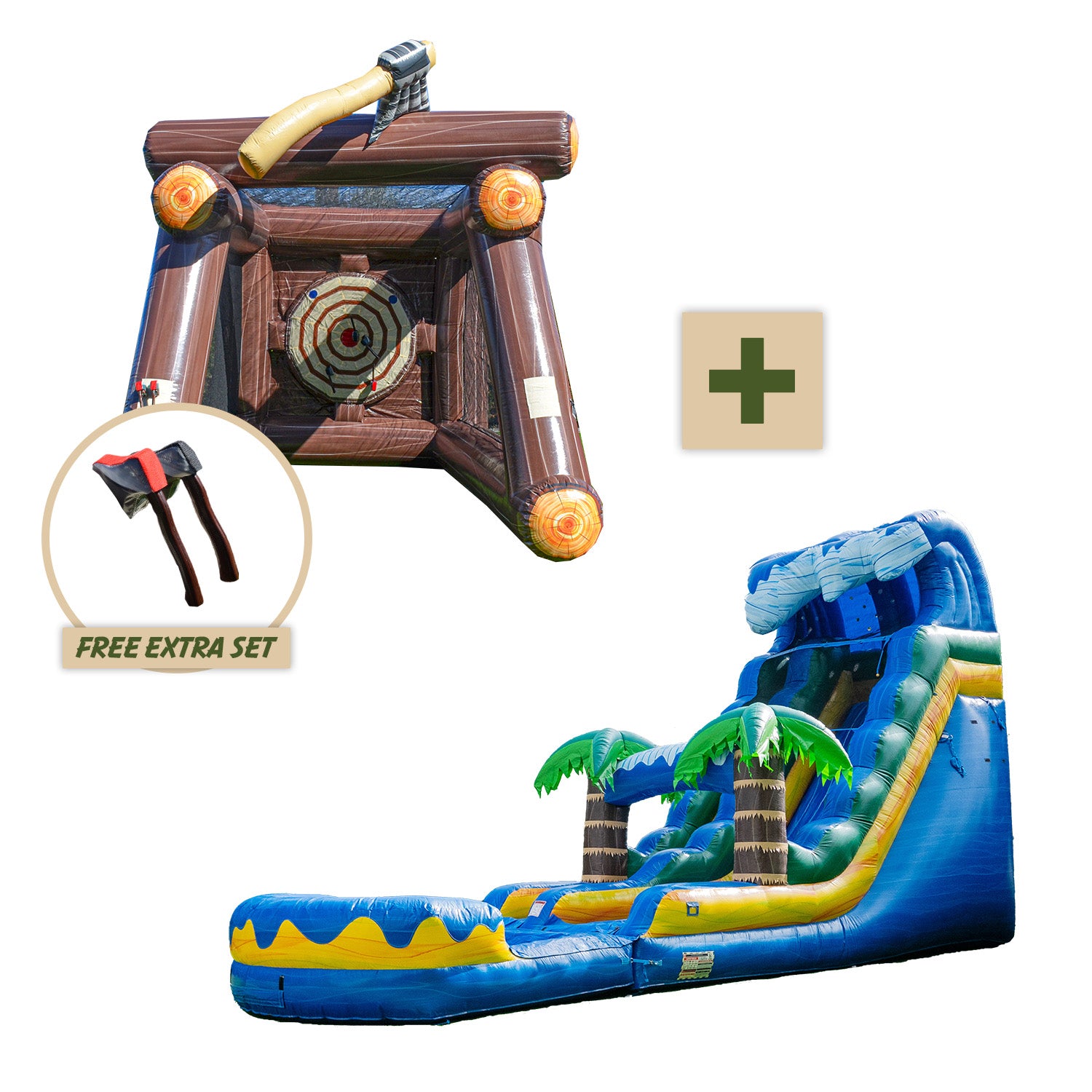 XJUMP Bundles Slide Strike Scivolo Acqua + Gioco gonfiabile