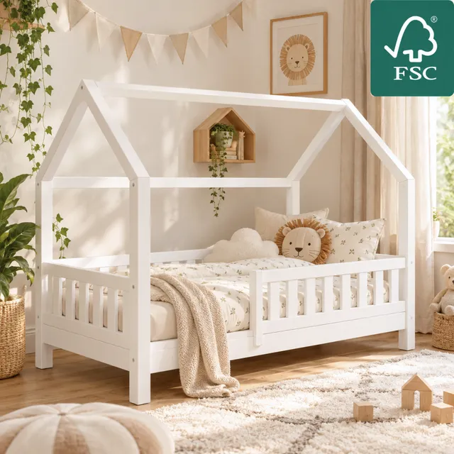 Lionherz YappyTrygg Junior letto casetta 160x80 bianco
