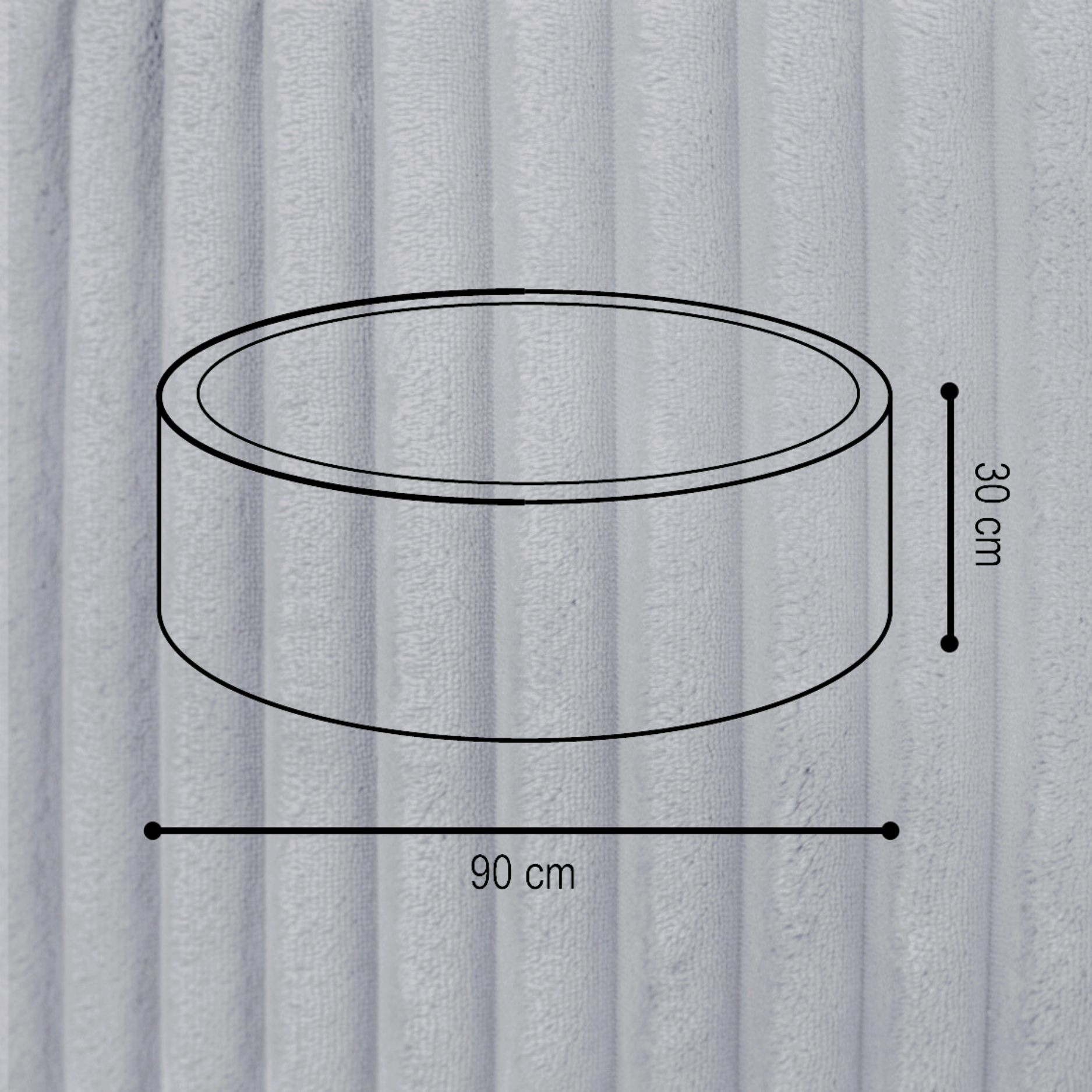 Lionherz Fluffy Pool piscina palline 90x30 200 palline platino/blu