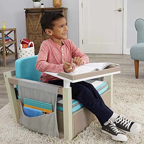 Little Tikes Furniture Scrivania Girevole Legno 2 in 1 4-10 Anni