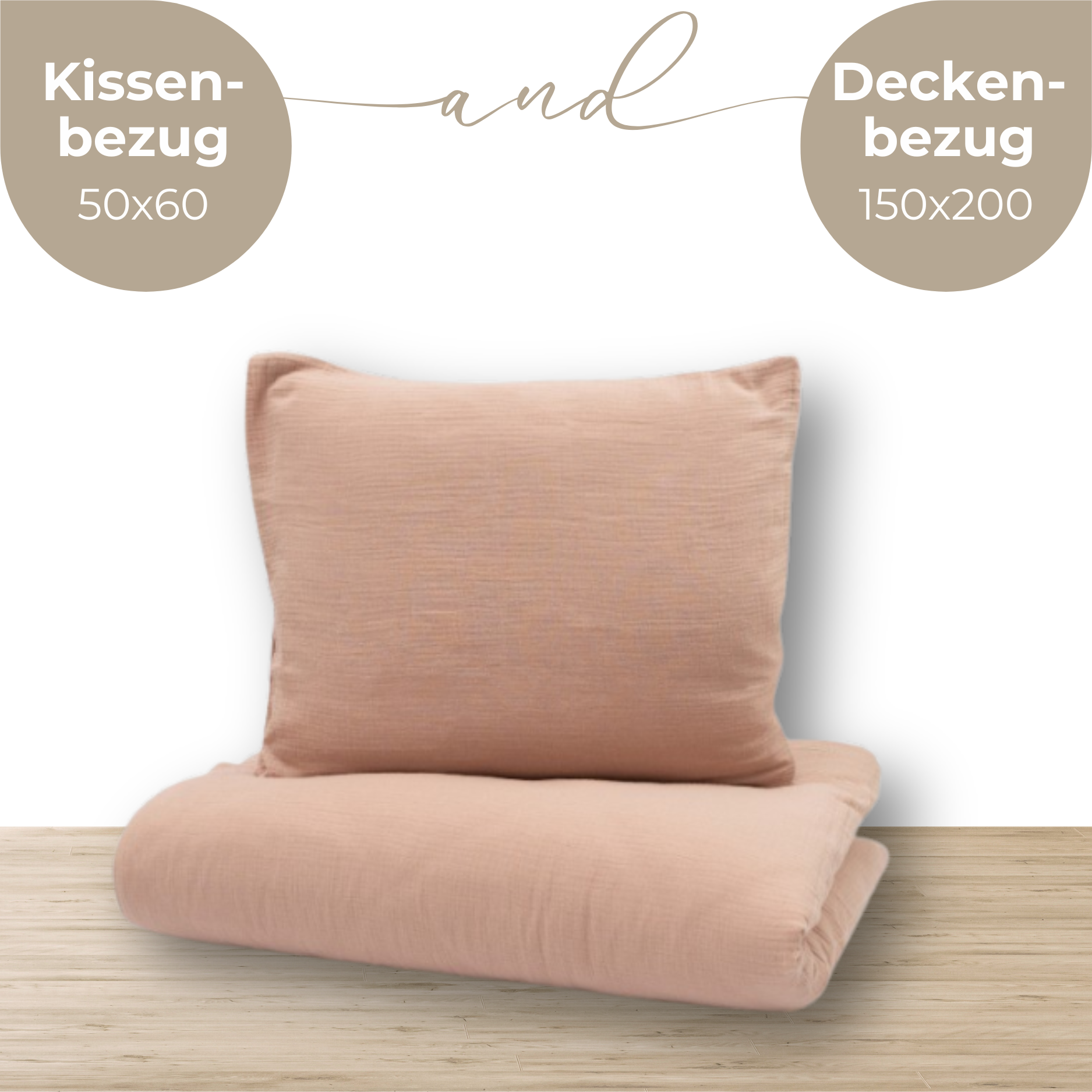 LIONHERZ YappyMuslin biancheria letto Silbergrau 100% cotone